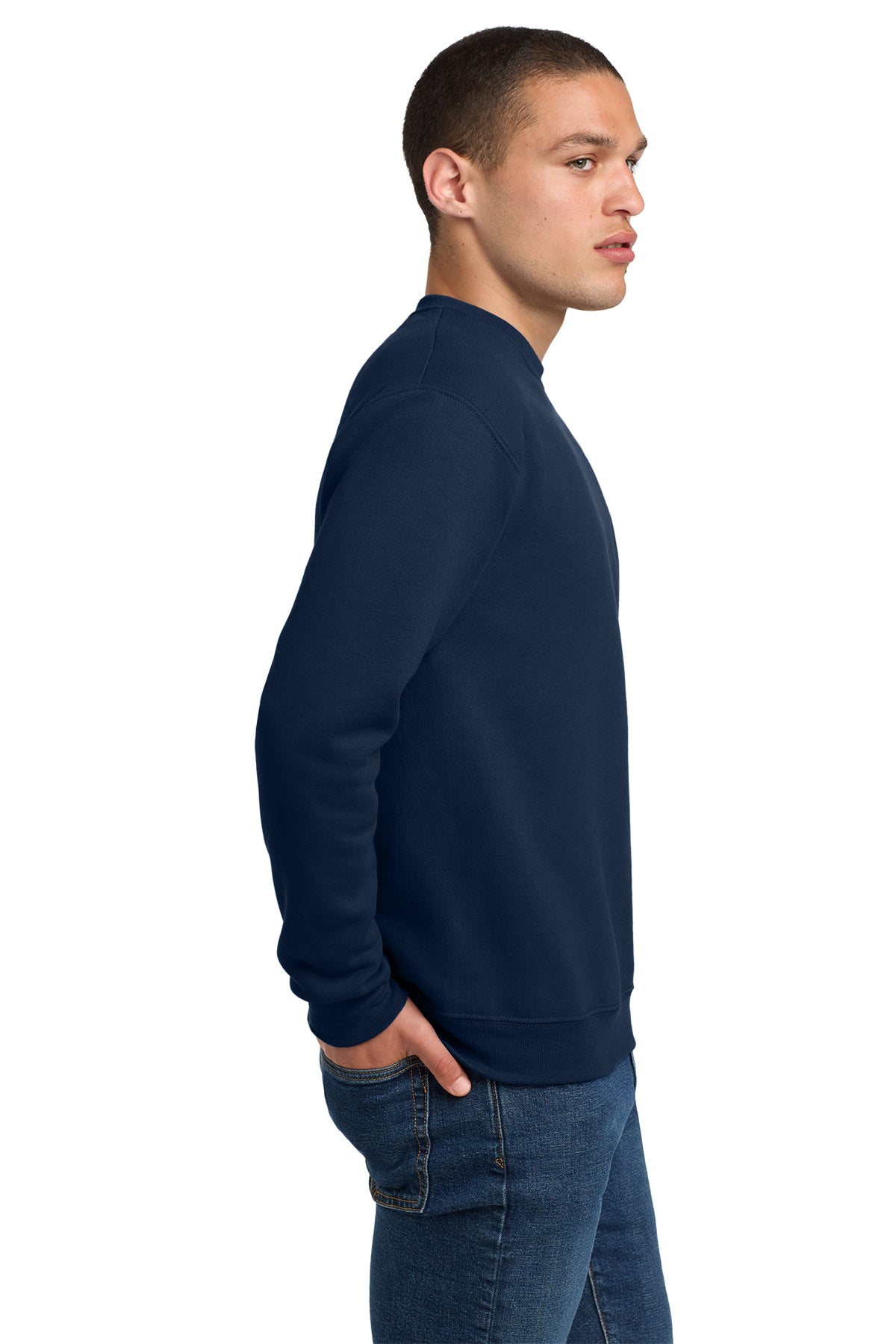 Jerzees Super Sweats NuBlend Crewneck Sweatshirt 4662M Navy