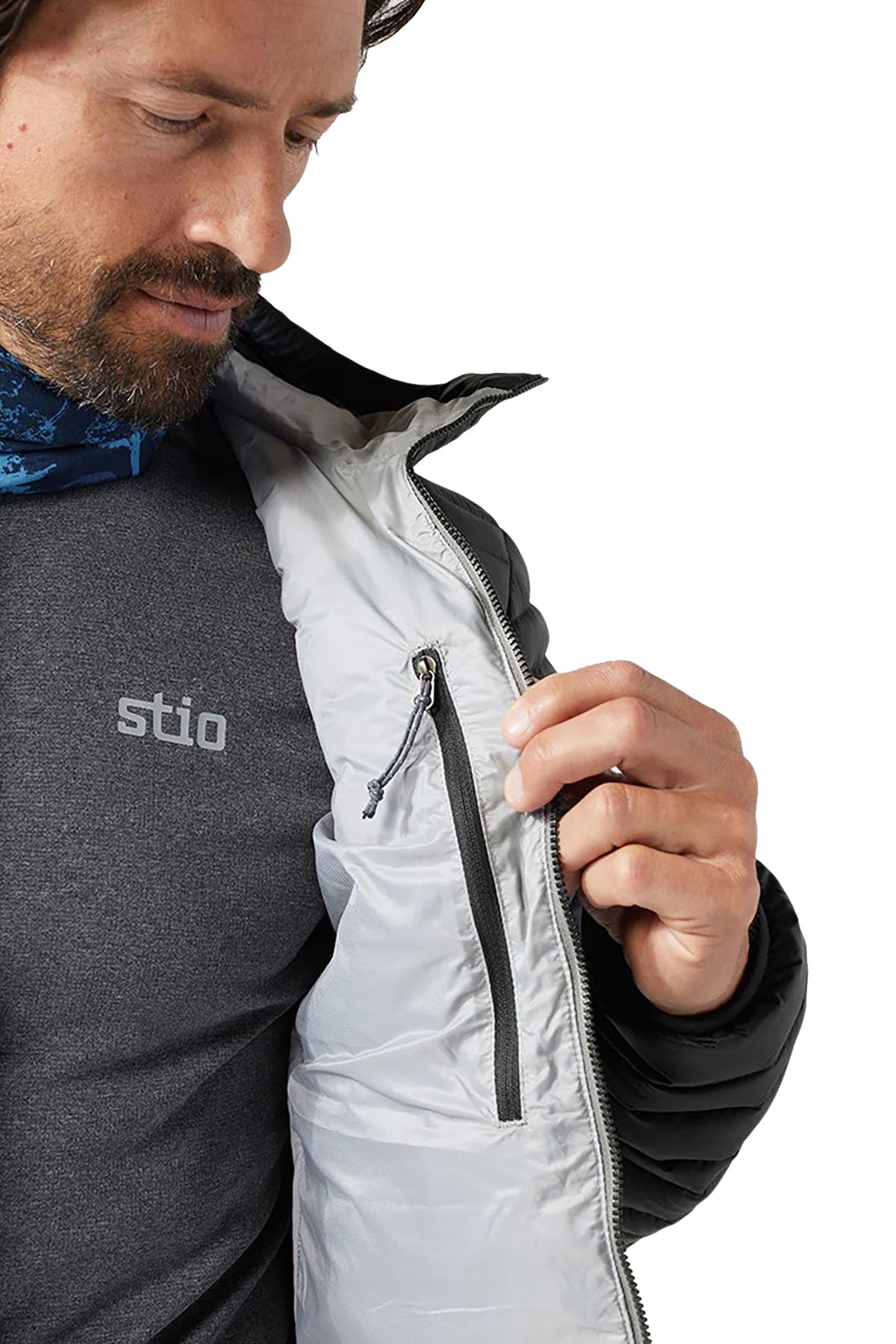 STIO Pinion Down Custom Hooded Jackets, Abyss
