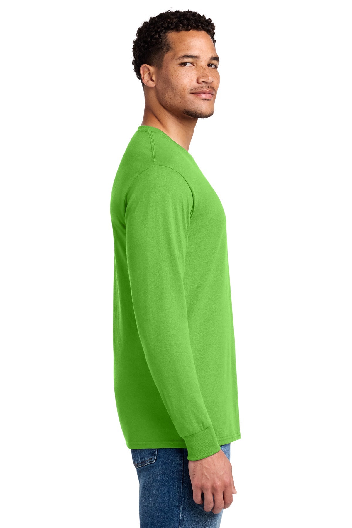 Jerzees Dri-Power 50/50 Cotton/Poly Long Sleeve T-Shirt 29LS Kiwi