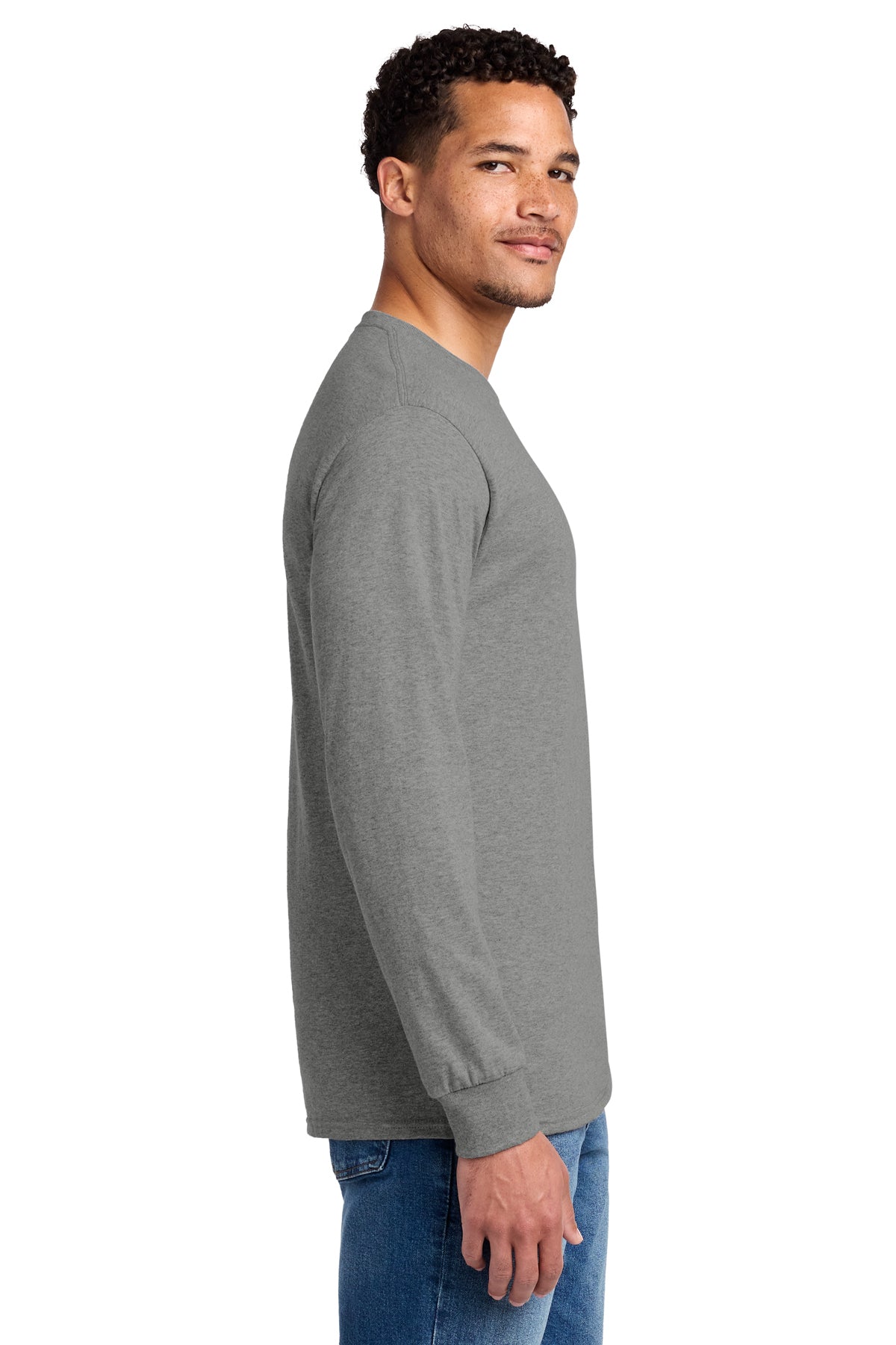 Jerzees Dri-Power 50/50 Cotton/Poly Long Sleeve T-Shirt 29LS Oxford [Black's Valley AG]