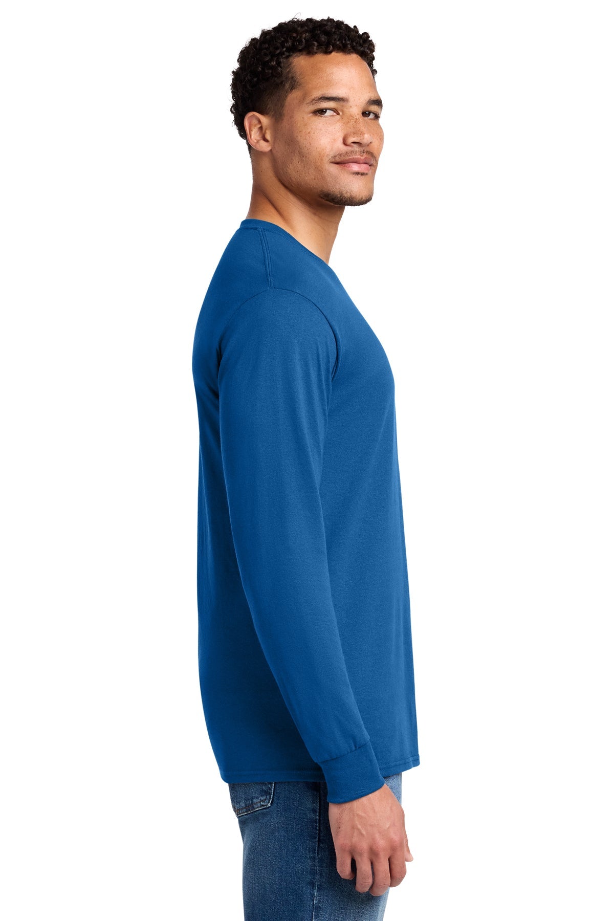 Jerzees Dri-Power 50/50 Cotton/Poly Long Sleeve T-Shirt 29LS Royal