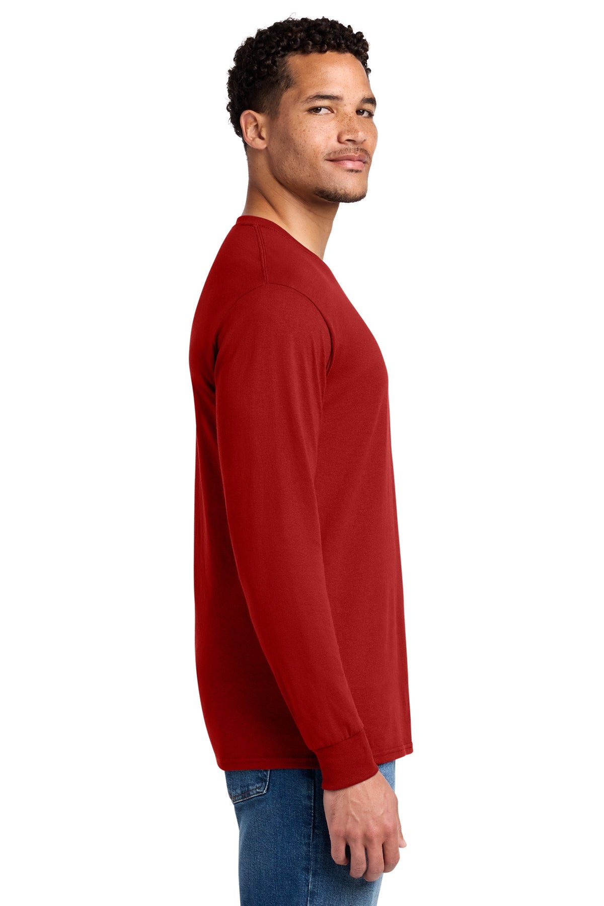 Jerzees Dri-Power 50/50 Cotton/Poly Long Sleeve T-Shirt 29LS True Red