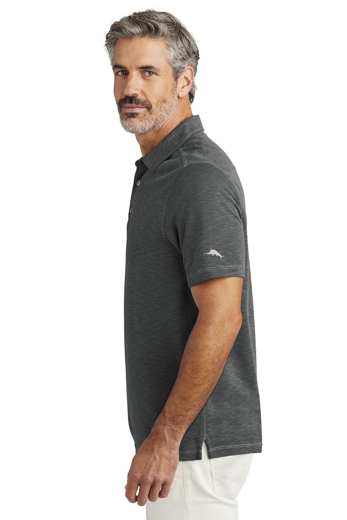 Custom Tommy Bahama Palmetto Paradise Polo ST224065TB Black