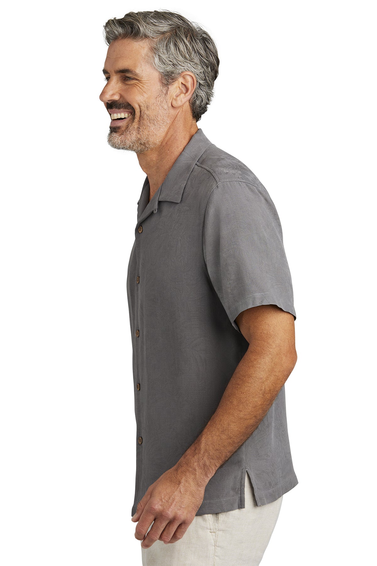 Custom Tommy Bahama Tropic Isles Shirt ST325384TB Shadow