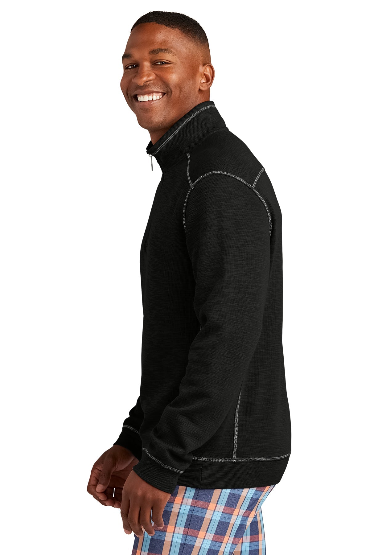Custom Tommy Bahama Tobago Bay Quarter Zip ST226342TB Black