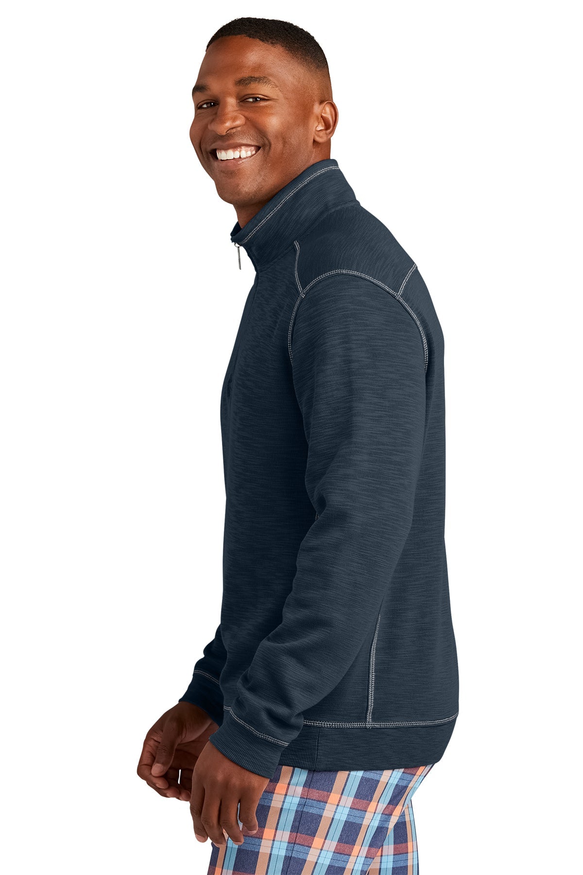 Custom Tommy Bahama Tobago Bay Quarter Zip ST226342TB Blue Note