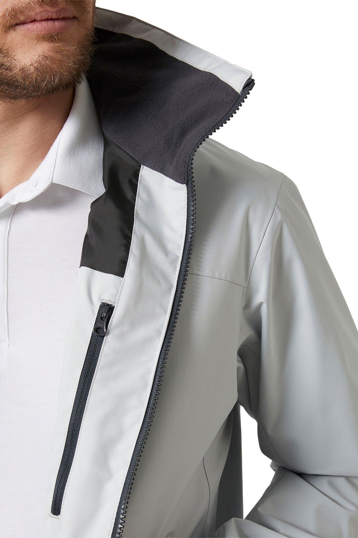 Helly Hansen Mens Crew Custom Jackets 2.0, Grey Fog