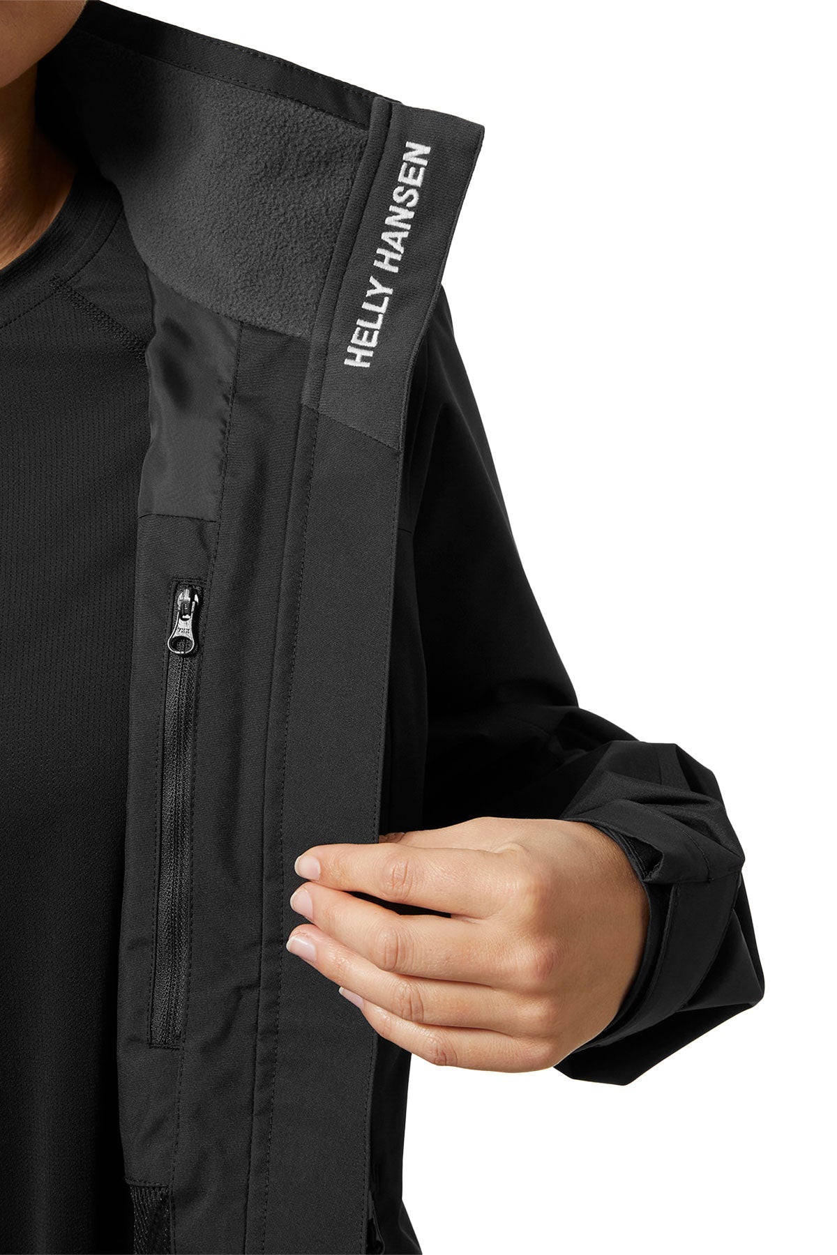 Helly Hansen Womens Crew Custom Jackets 2.0, Black