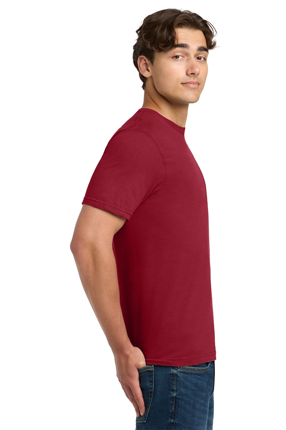 gildan softstyle t shirt 64000 cherry red