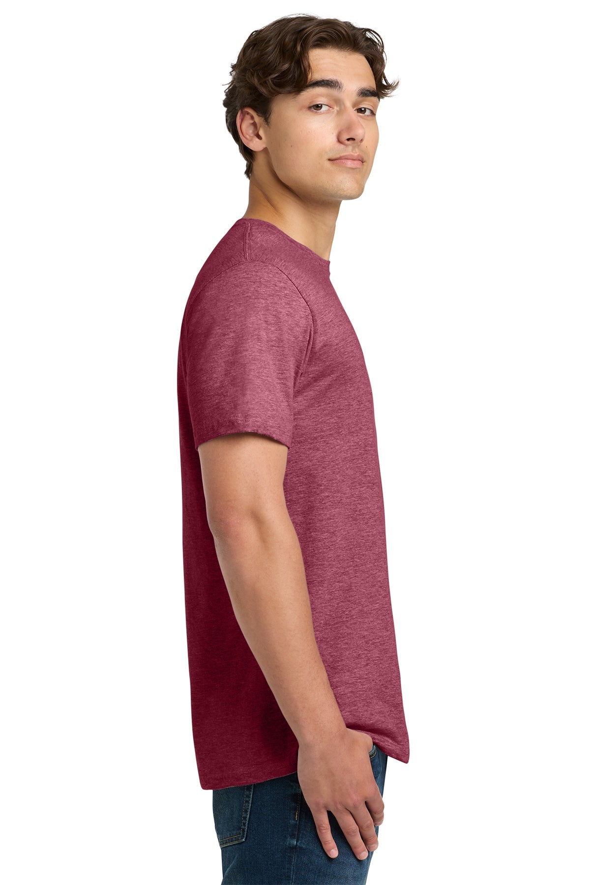 Gildan Softstyle T Shirt Heather Cardinal