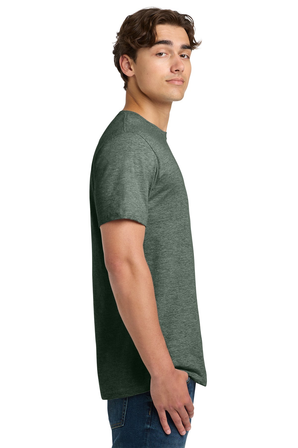 gildan softstyle t shirt 64000 heather military green