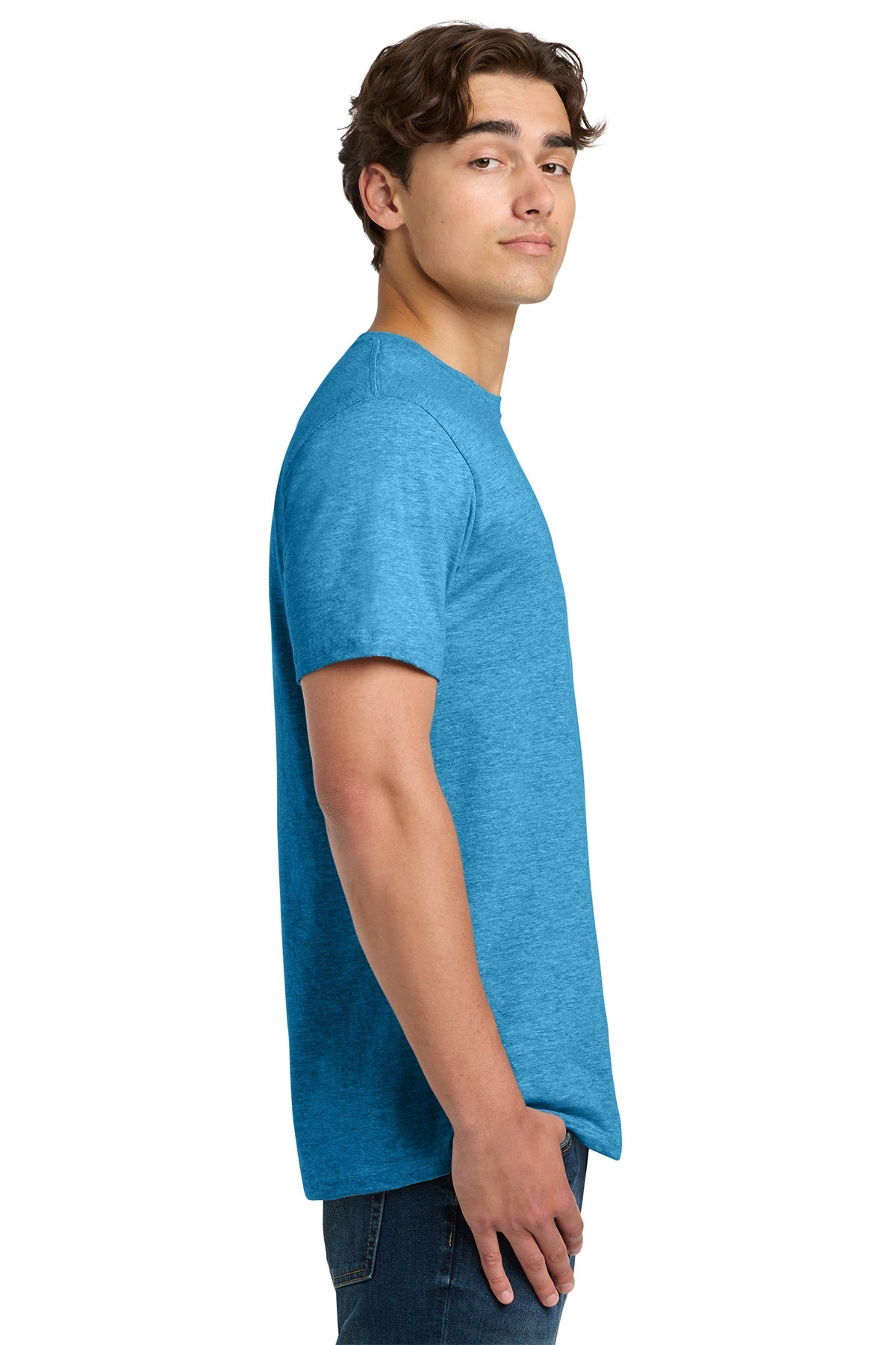 gildan softstyle t shirt 64000 heather sapphire