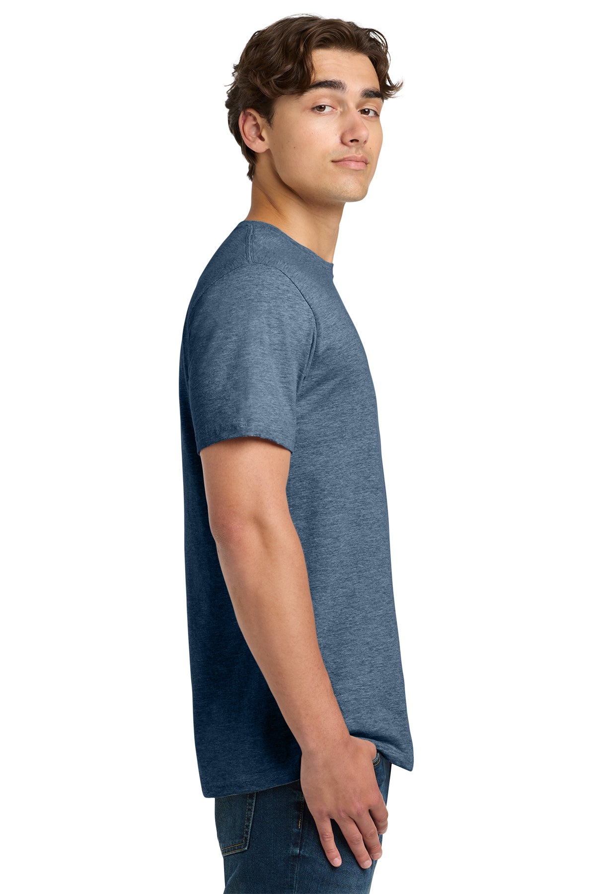 gildan softstyle t shirt 64000 heather indigo