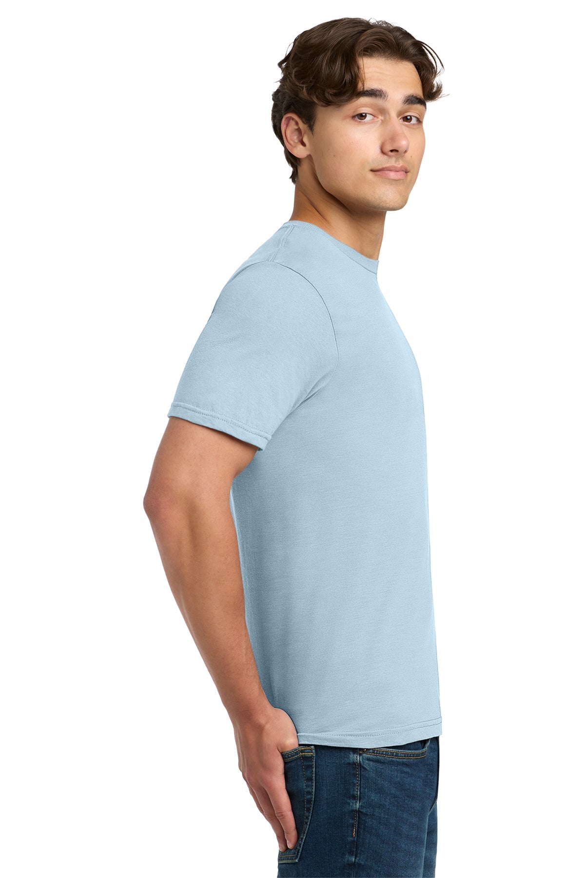 gildan softstyle t shirt 64000 light blue