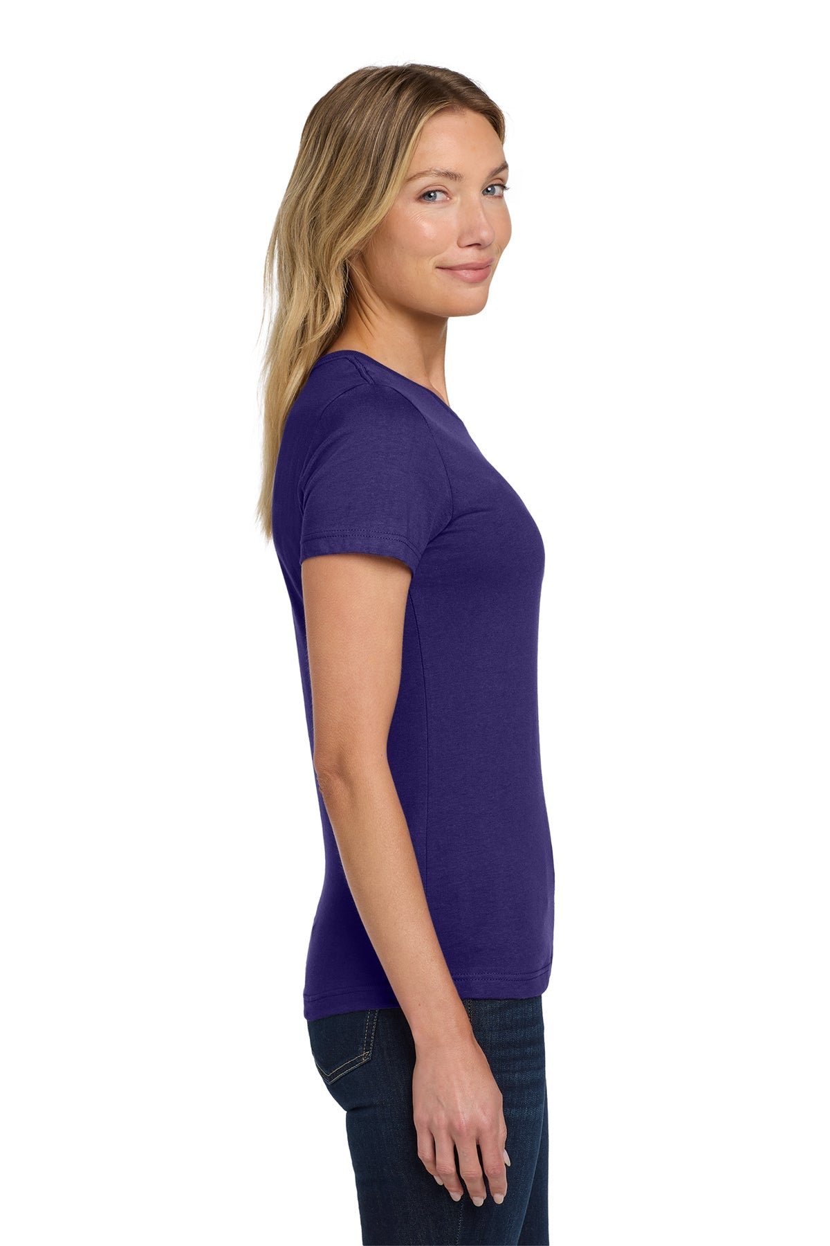 gildan softstyle ladies t shirt 64000l purple