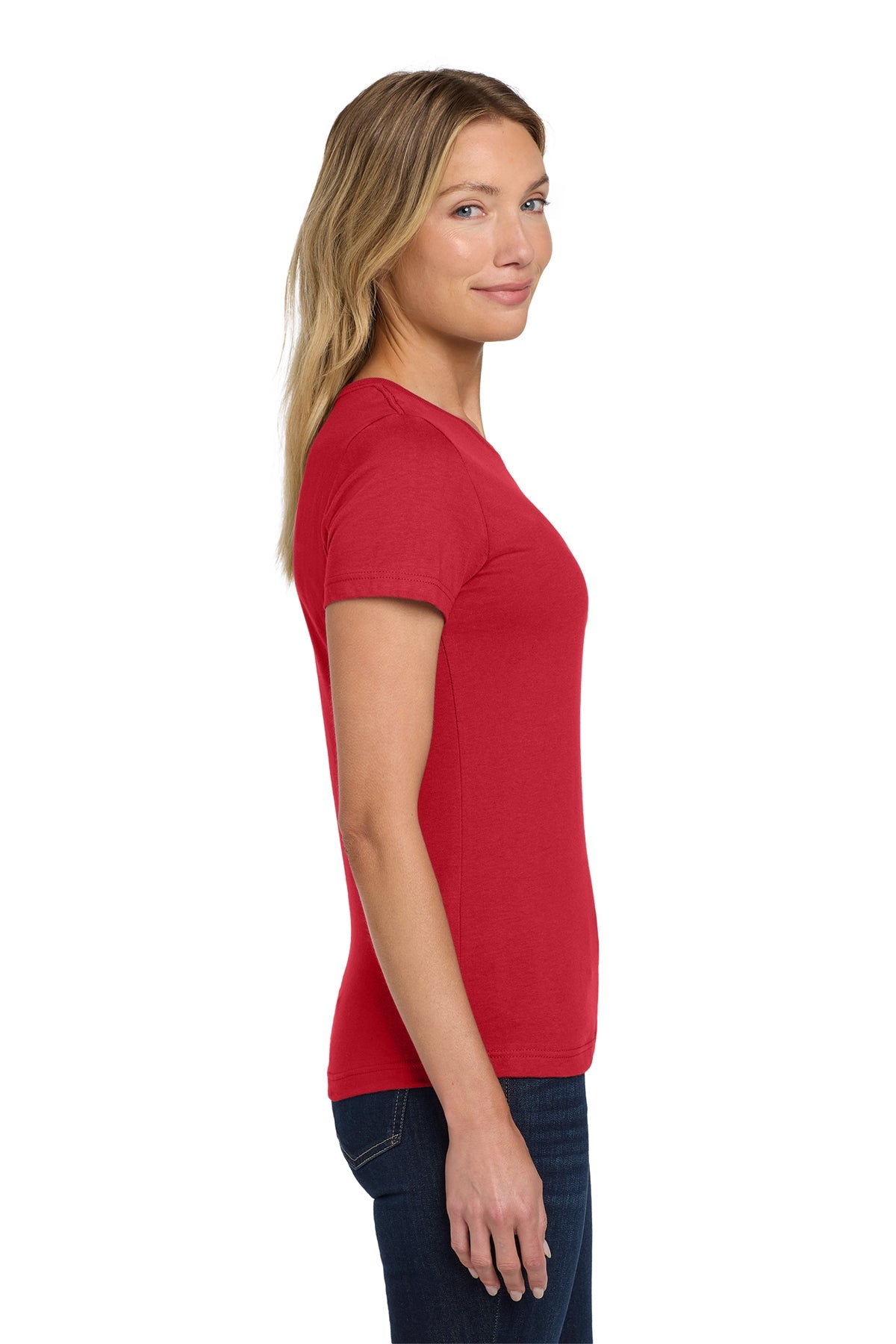 gildan softstyle ladies t shirt 64000l red