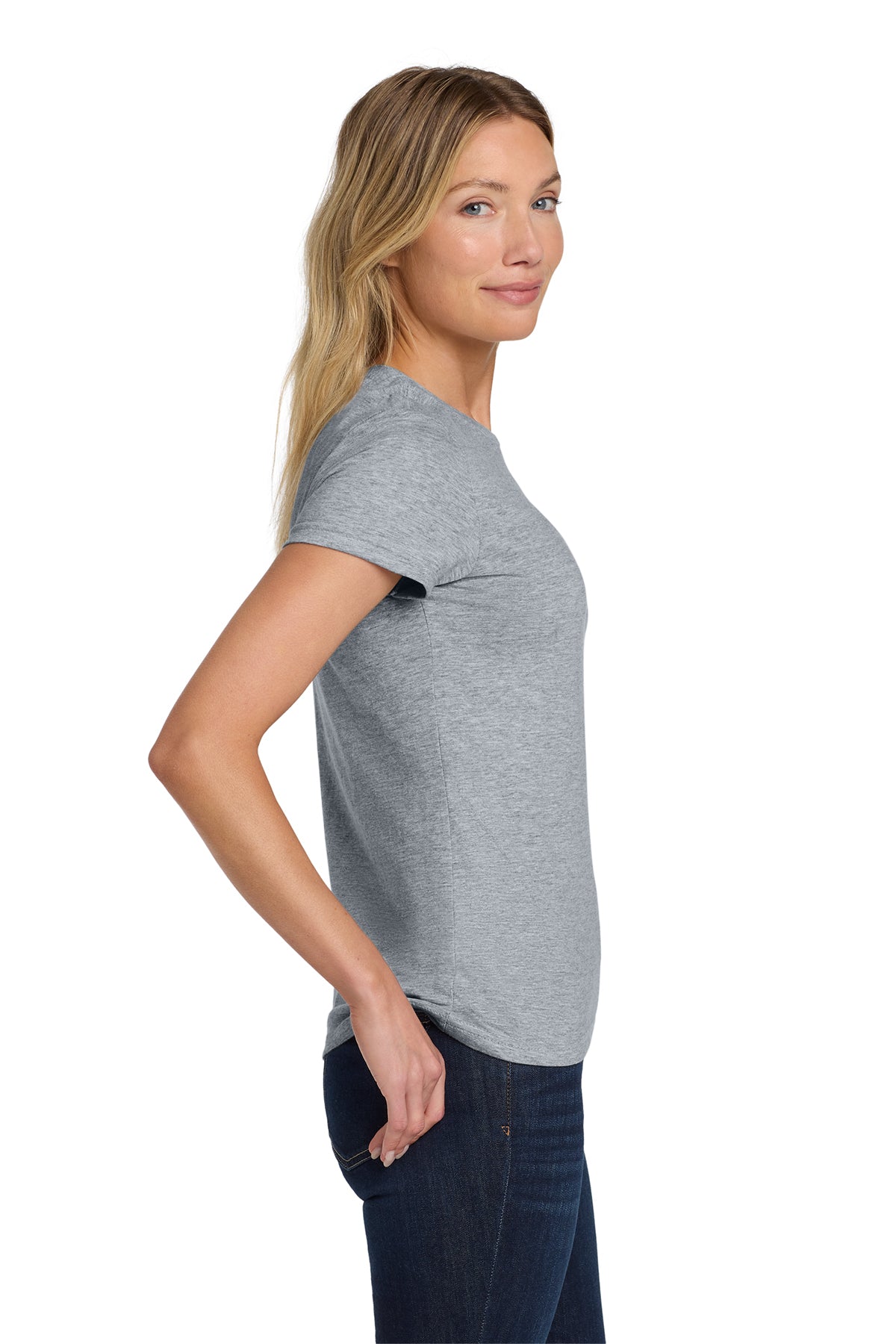 gildan softstyle ladies t shirt 64000l sport grey