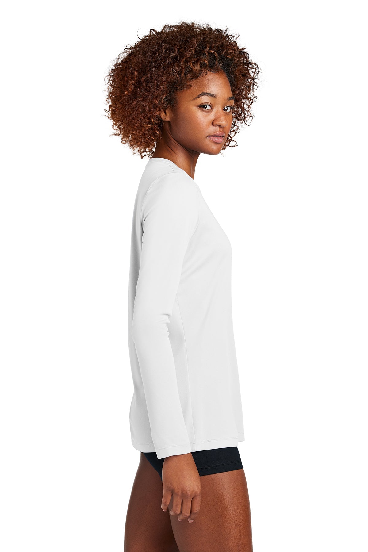 Sport-Tek Women's Posi-UV Pro Custom Long Sleeve Tee's, White [Gershman Investment Corp.]