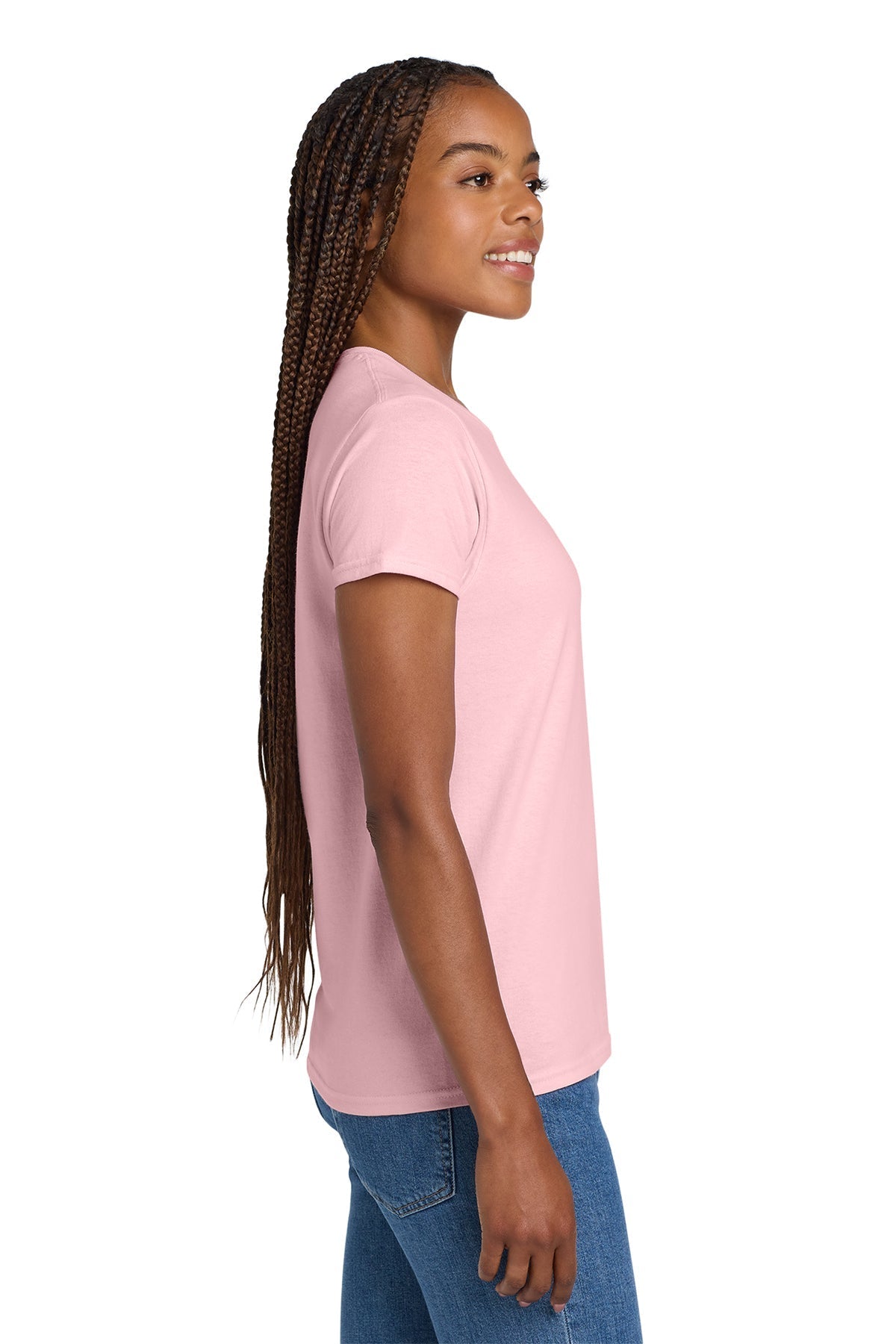 Gildan Ladies Ultra Cotton T Shirt Light Pink [Fire Solutions]