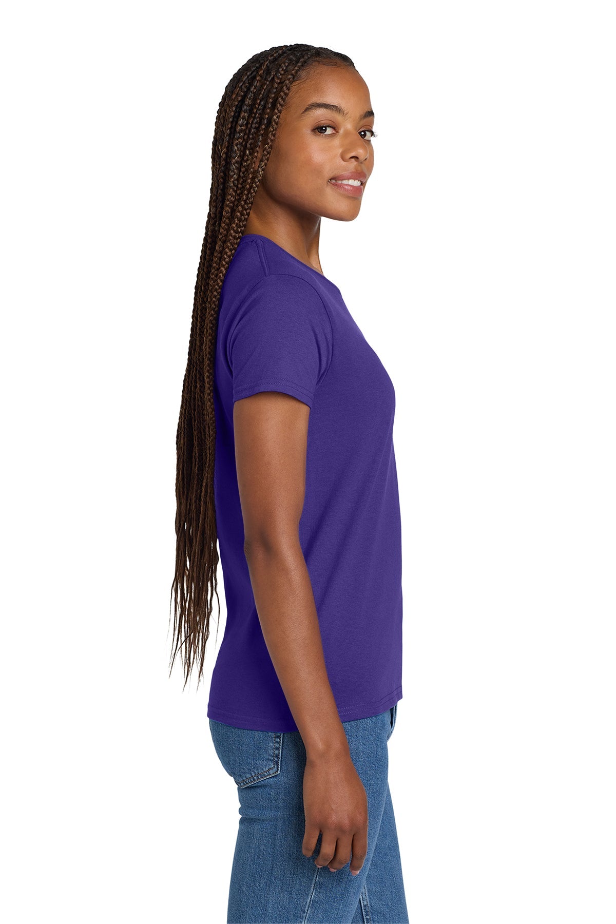 gildan ladies ultra cotton t shirt 2000l purple