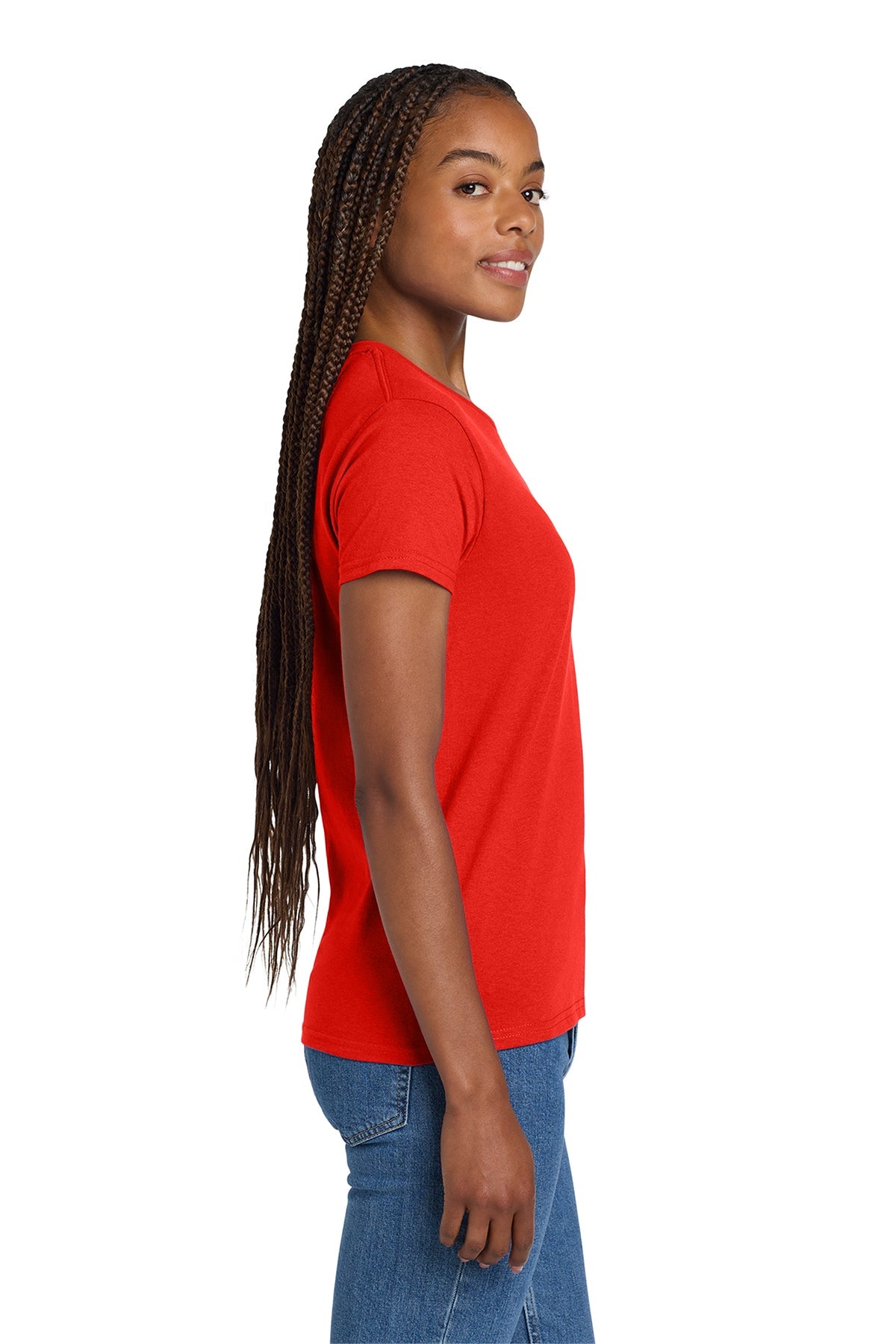 gildan ladies ultra cotton t shirt 2000l red