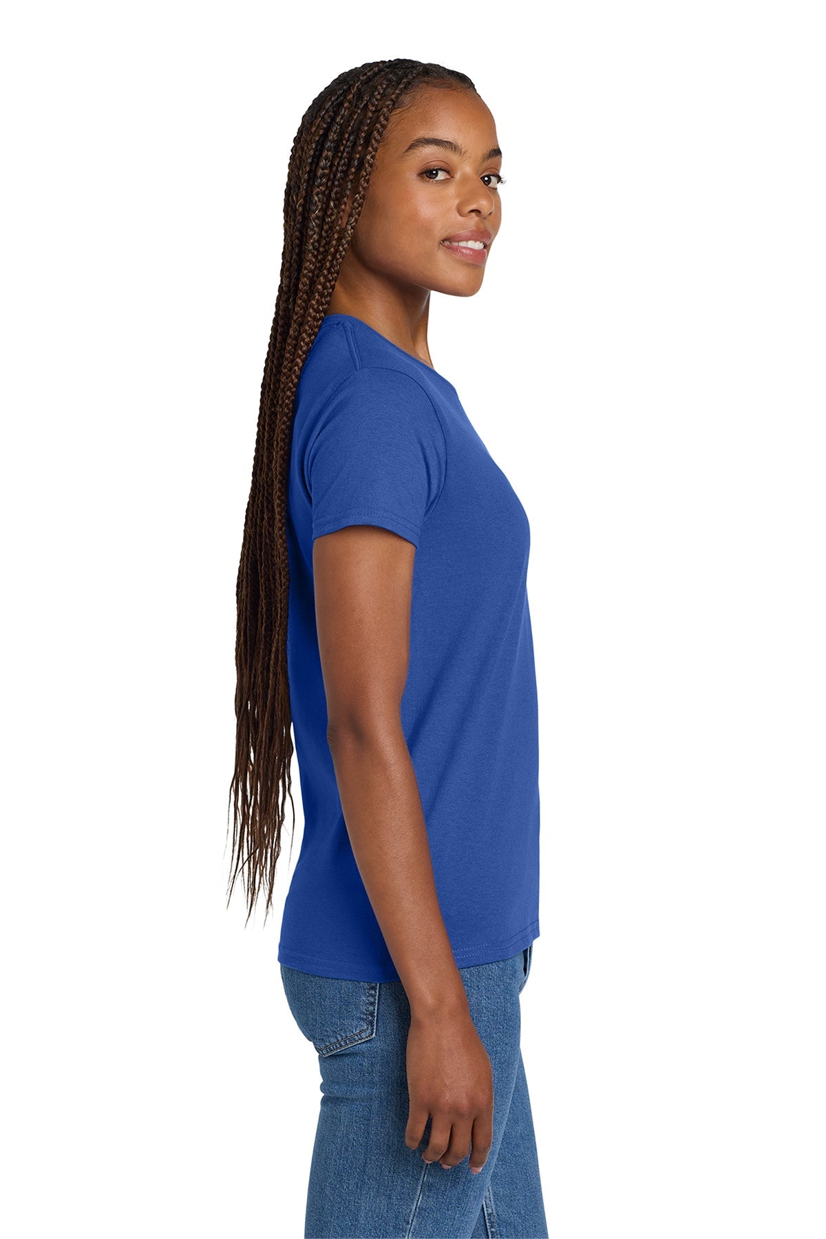gildan ladies ultra cotton t shirt 2000l royal