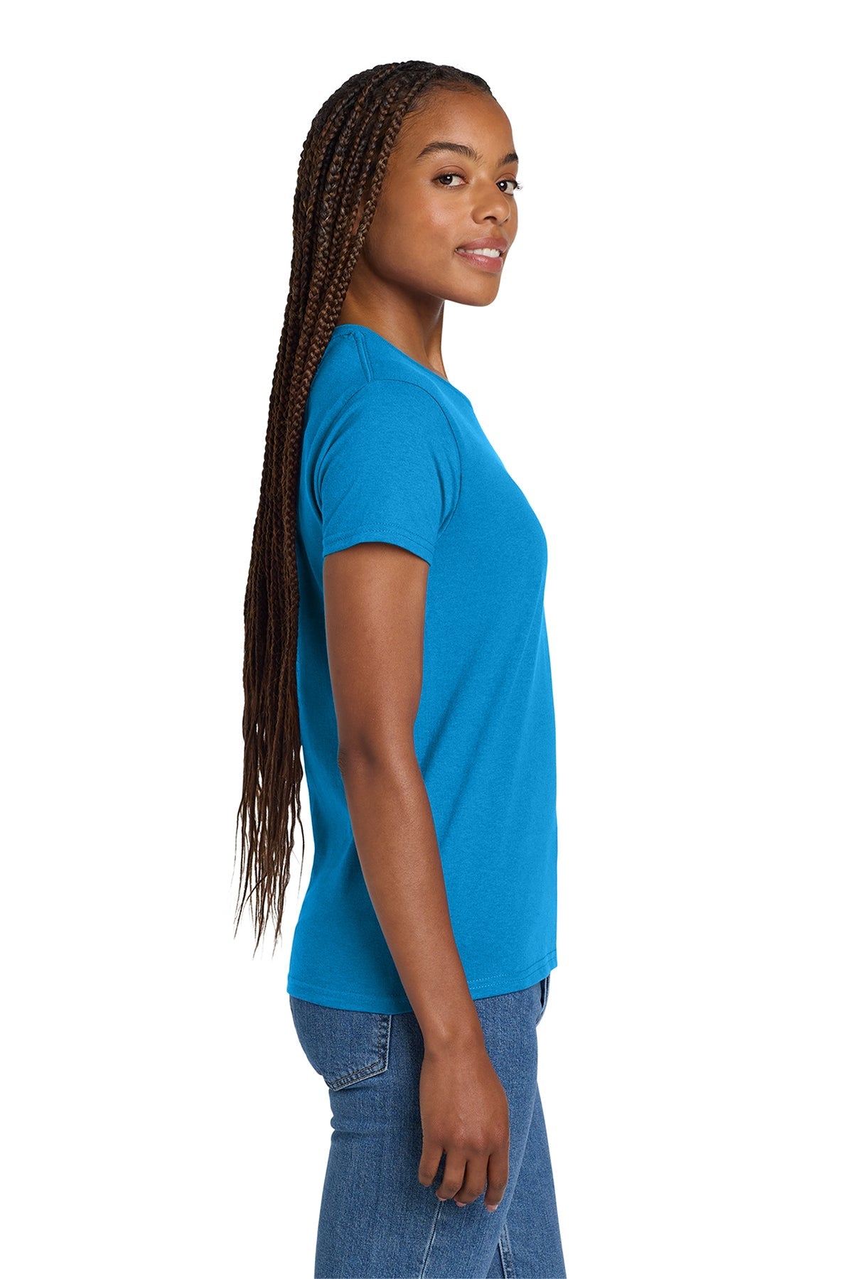 gildan ladies ultra cotton t shirt 2000l sapphire