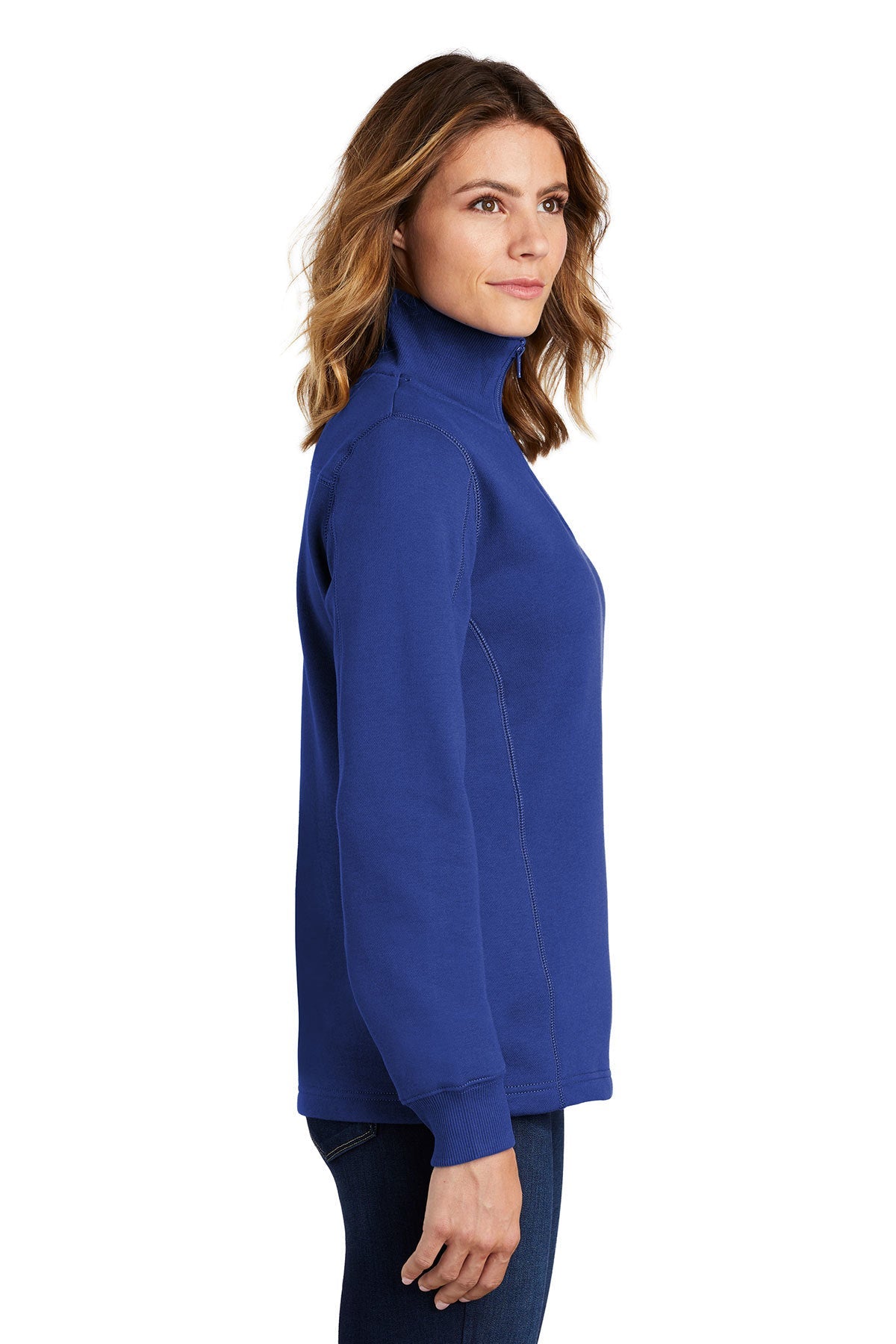 Sport-Tek Ladies Branded 1/4-Zip Sweatshirts, True Royal [Fire Solutions]