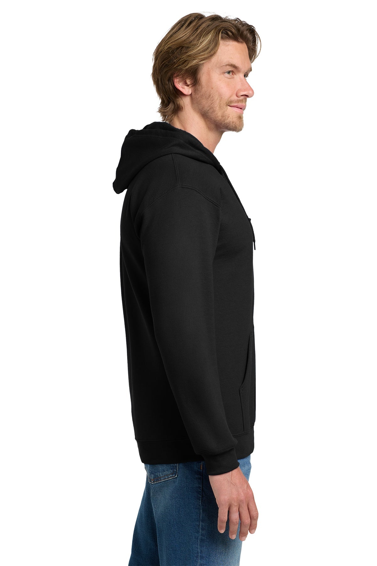 Gildan Heavy Blend Full Zip Hooded Sweatshirt Black