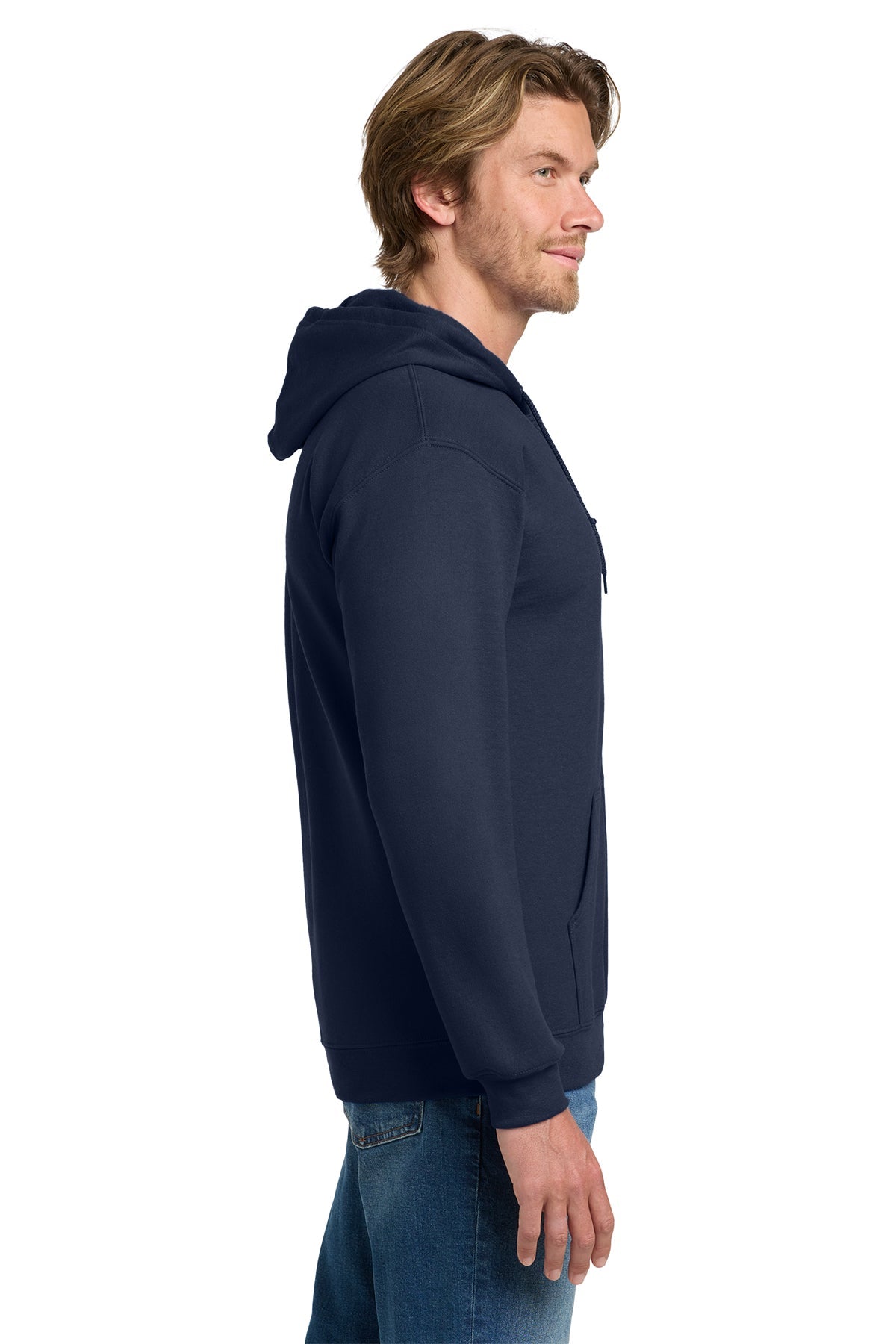 Gildan Heavy Blend Full Zip Hooded Sweatshirt Navy