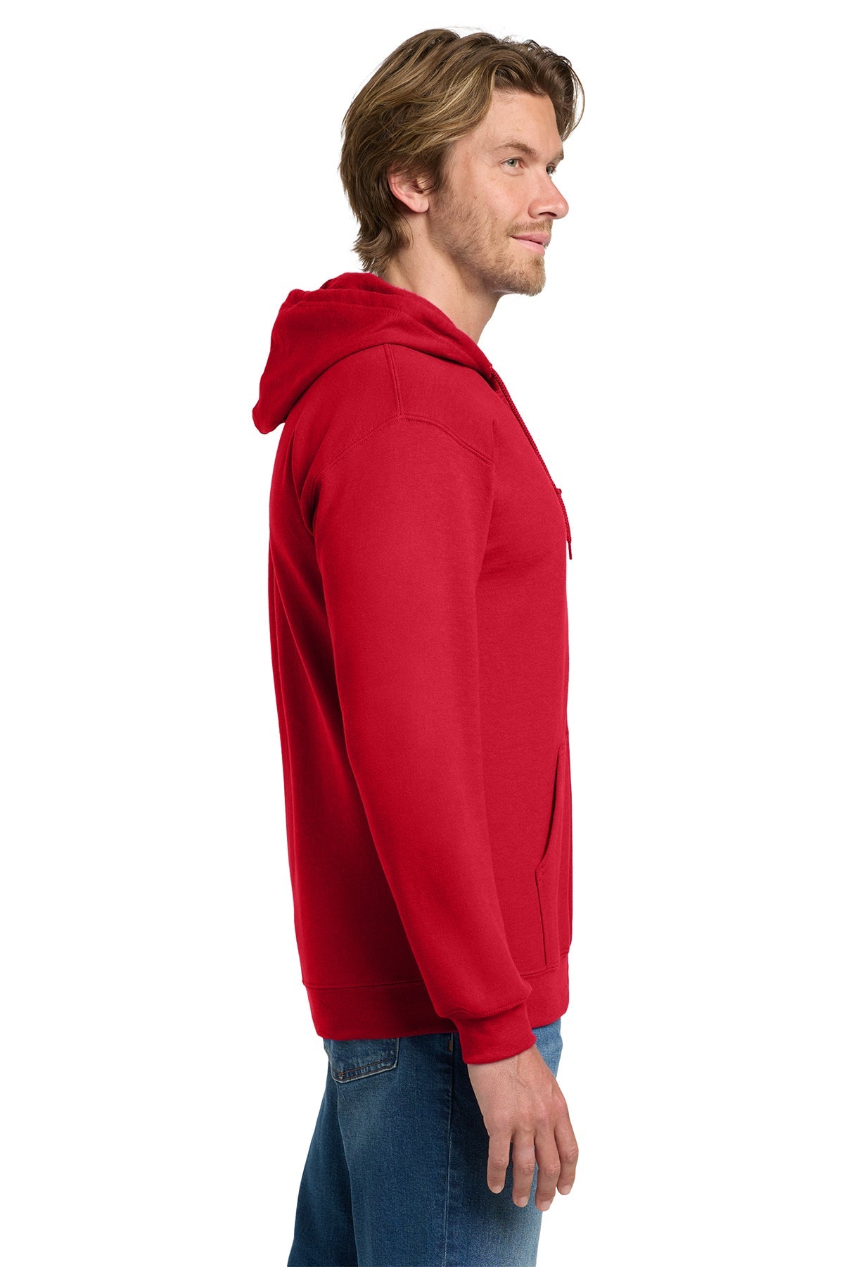 Gildan Heavy Blend Full Zip Hooded Sweatshirt Red