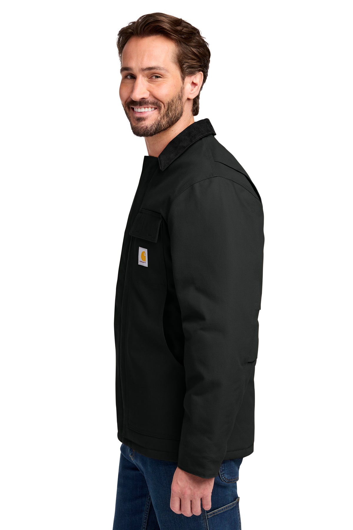 Carhartt Tall Duck Traditional Custom Coats, Black