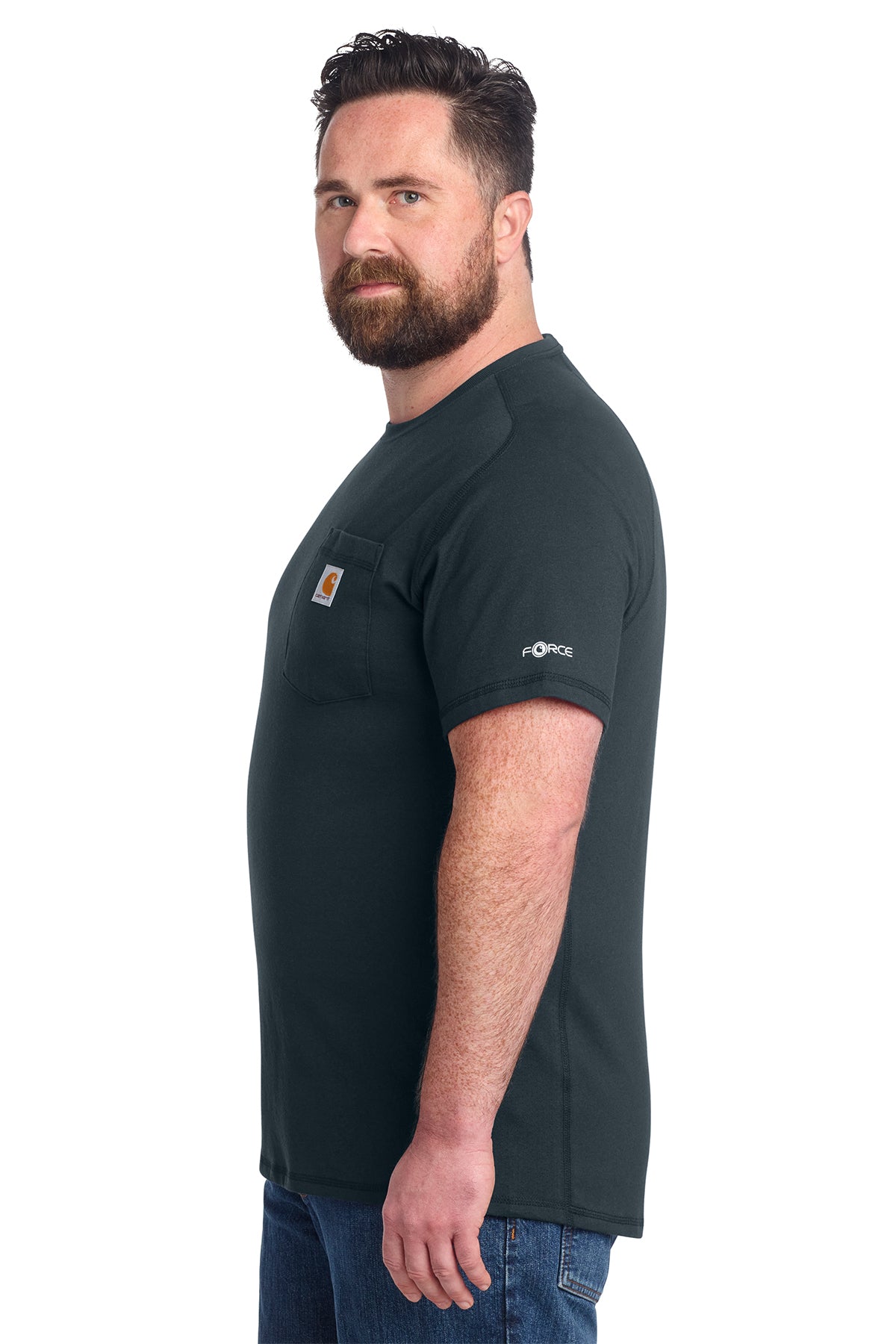 Carhartt Force Short Sleeve Custom Pocket T-Shirts, Navy