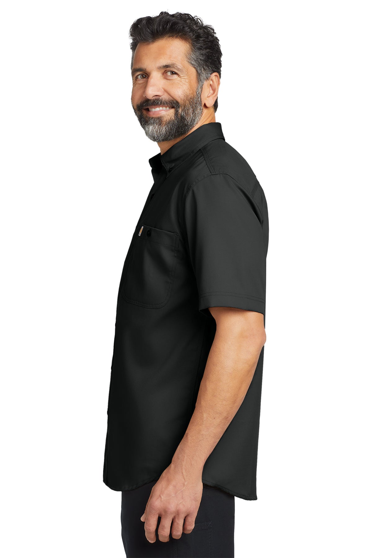 Carhartt Rugged Professional Series Custom Short Sleeve Shirts, Black