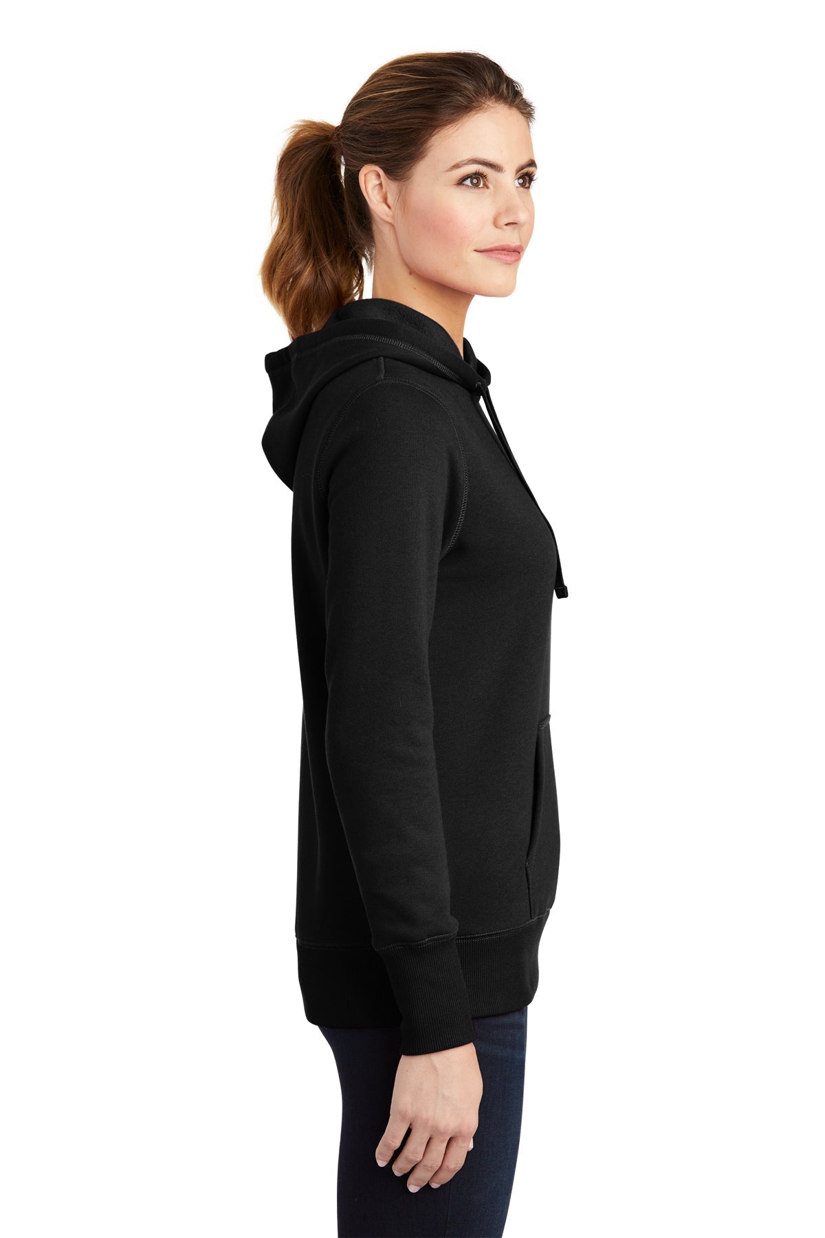 Sport-Tek Ladies Pullover Custom Hooded Sweatshirts, Black [Stratolaunch]