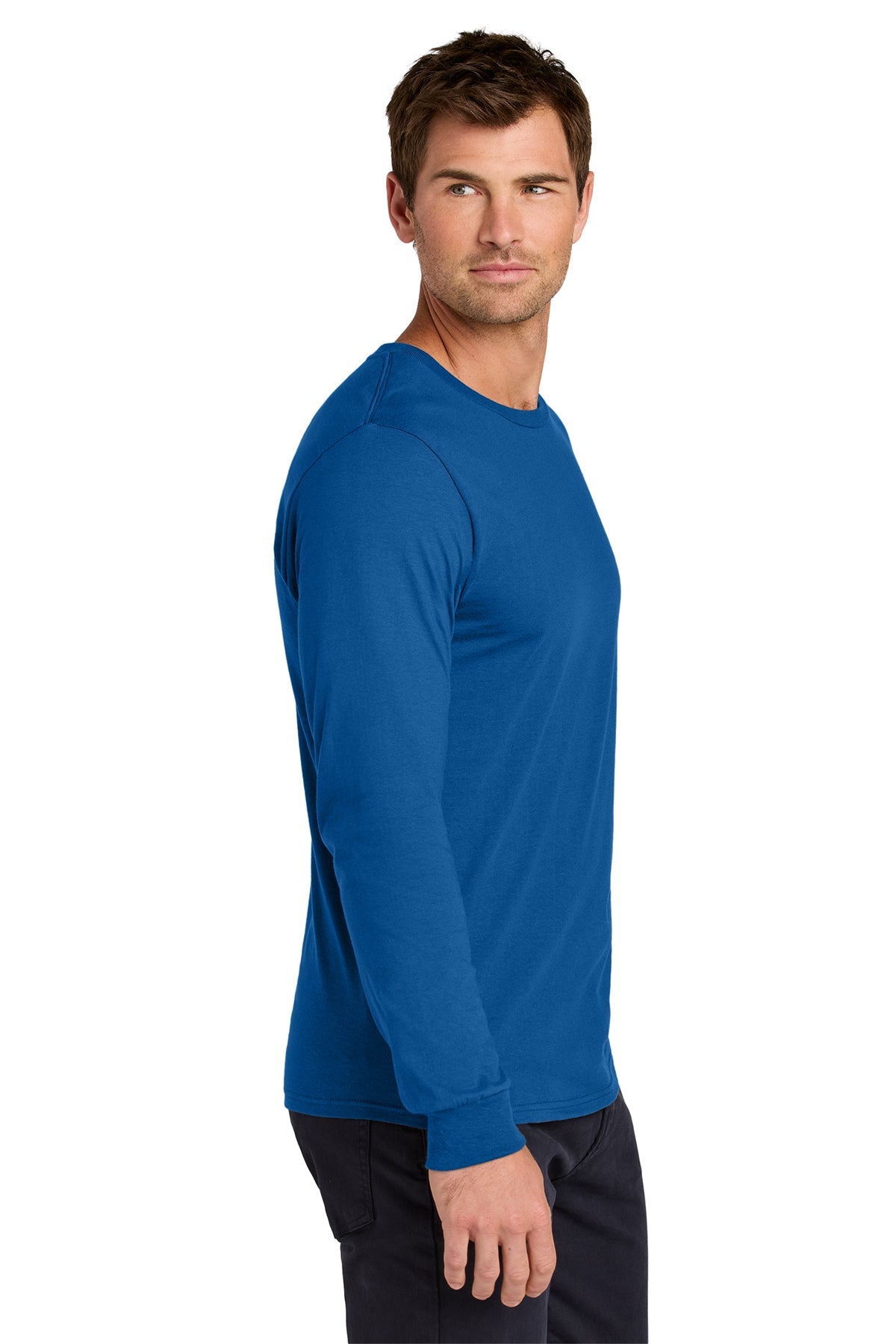 Jerzees Classics Unisex Cotton Long Sleeve Custom T-Shirts, Royal
