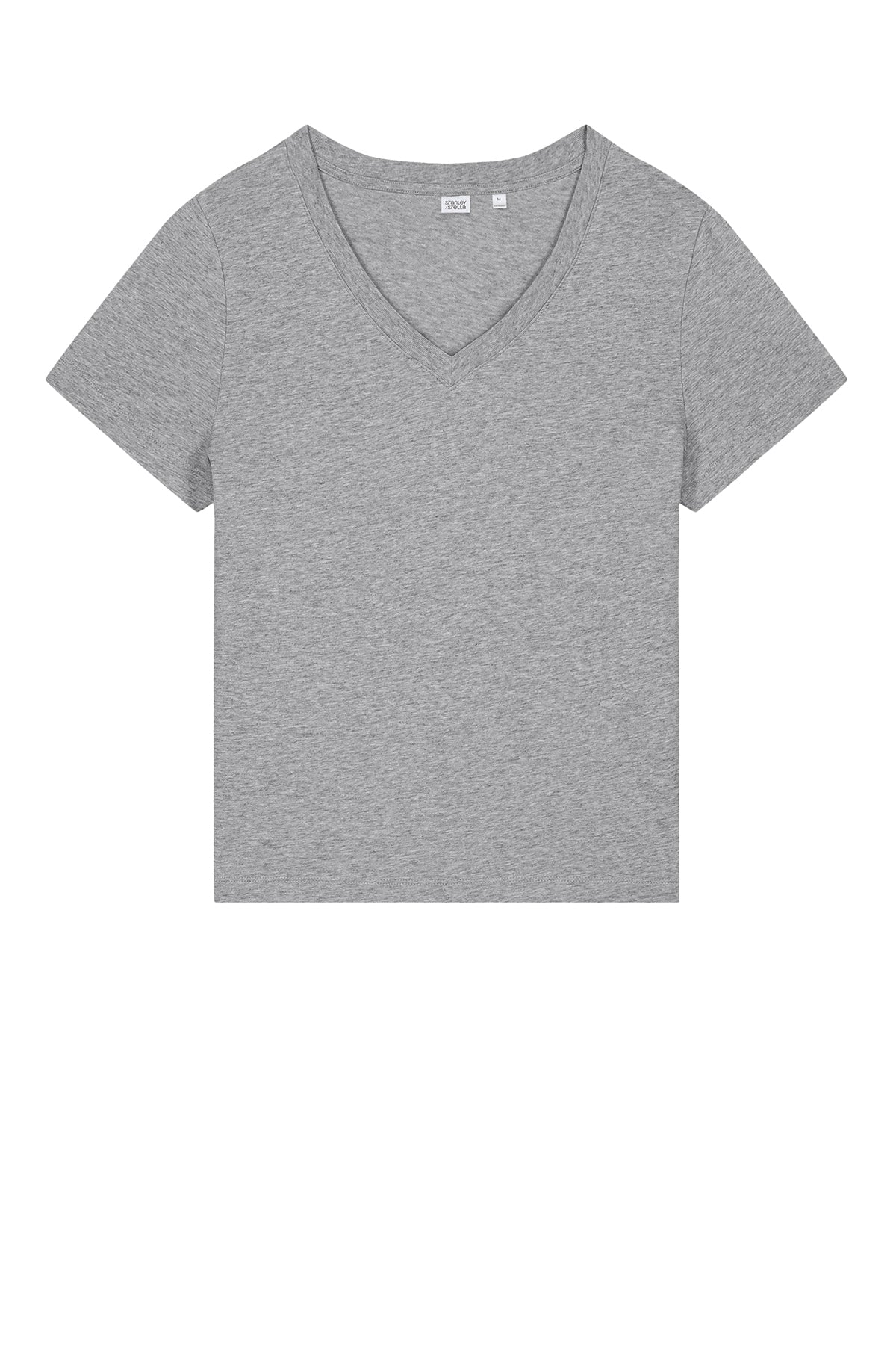 Stanley Stella Women’s Isla V-Neck Custom Tee's, Heather Grey [PureStar]