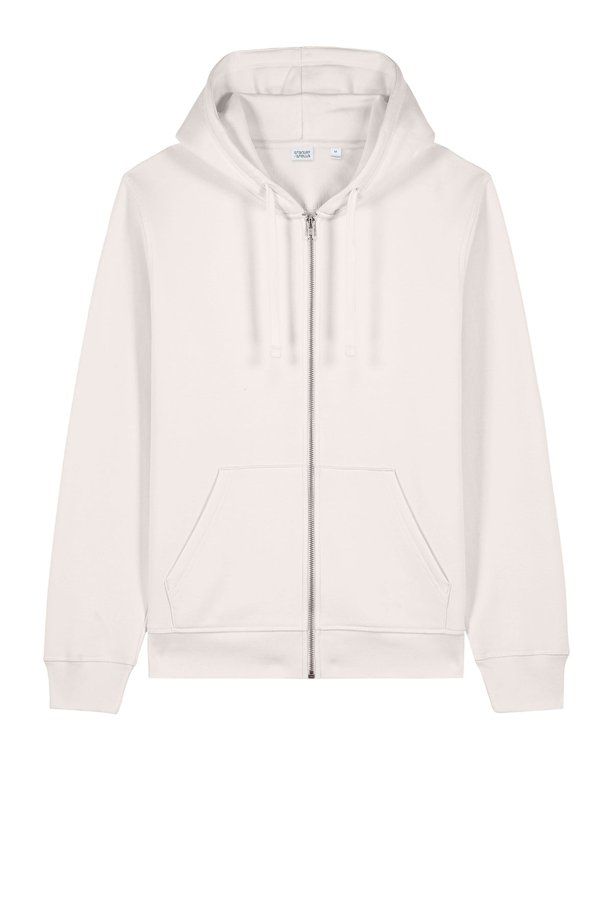 Stanley Stella Unisex Mixer Full-Zip Custom Hooded Sweatshirts, Vintage White