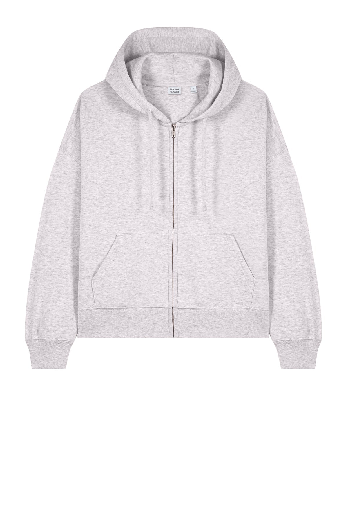Stanley Stella Women’s Ida Full-Zip Custom Hooded Sweatshirts, Cool Heather Grey