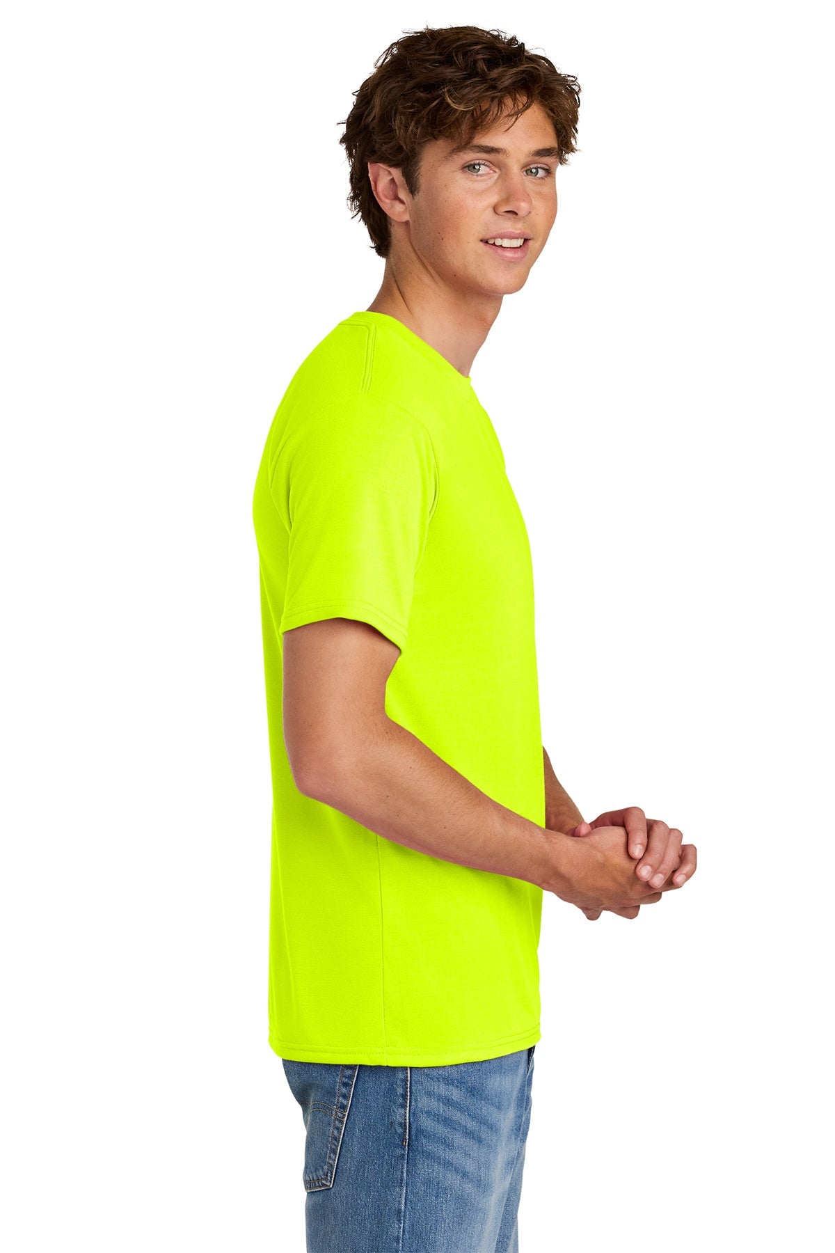 gildan gildan performance t shirt 42000 safety green