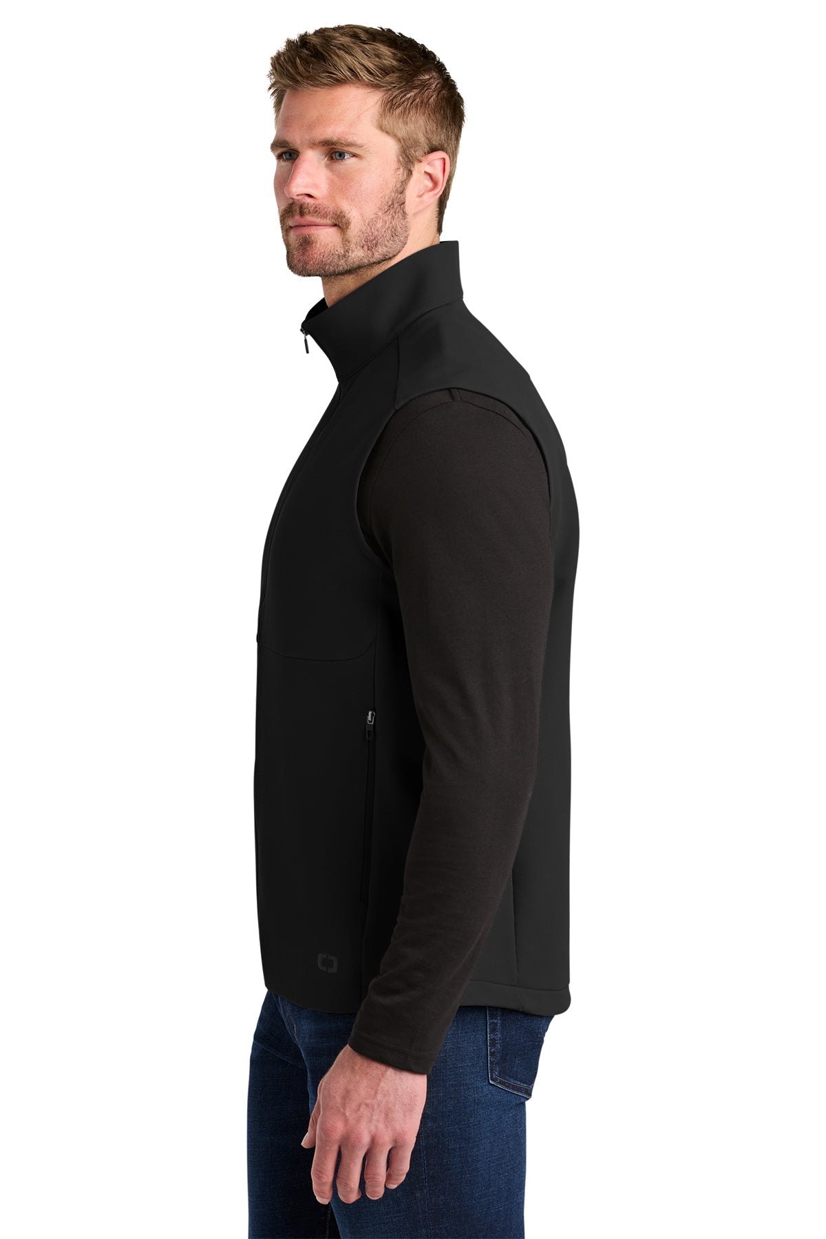 OGIO Kinetic Soft Shell Custom Vests, Blacktop