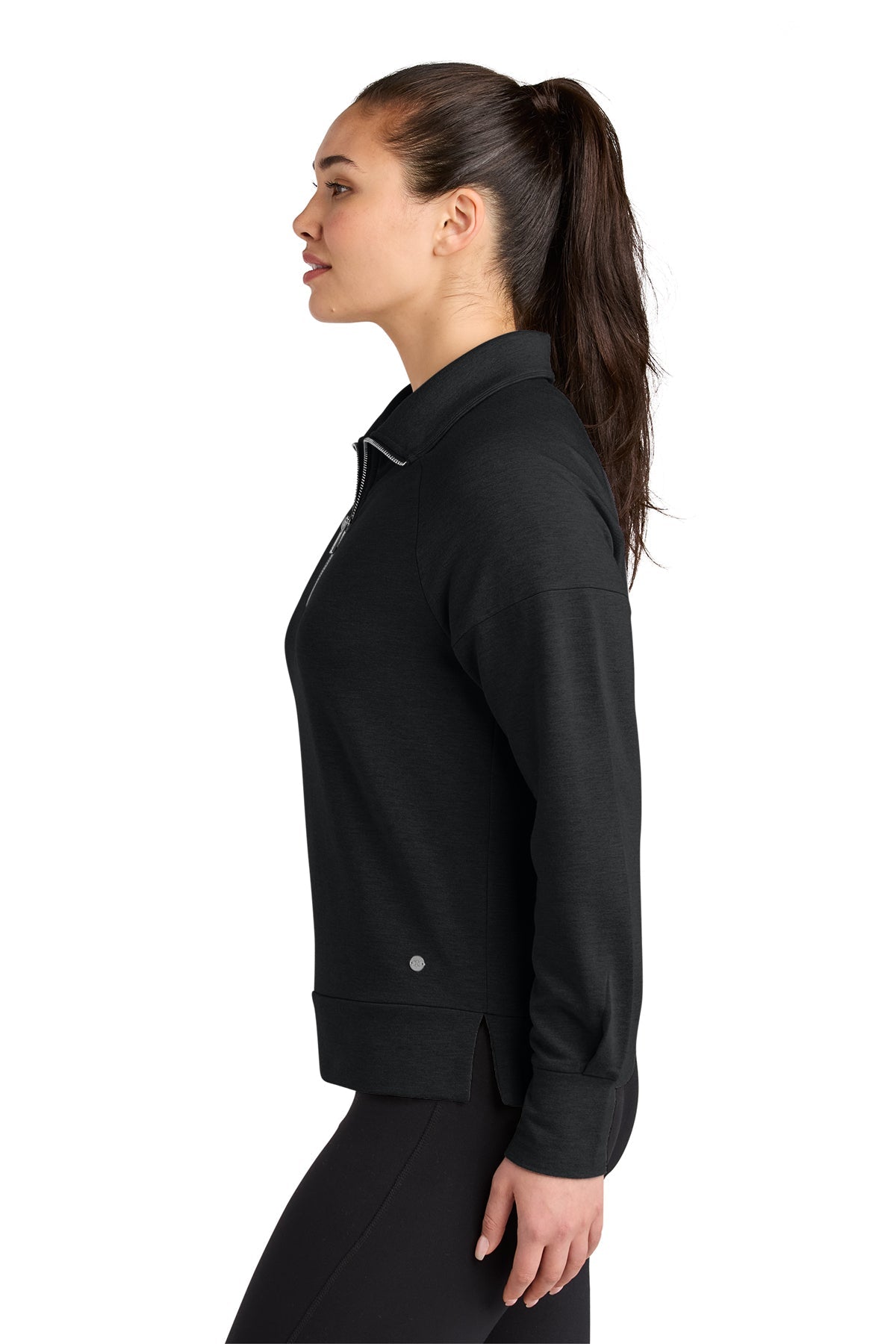 OGIO Womens Luuma Custom 1/2-Zips, Blacktop