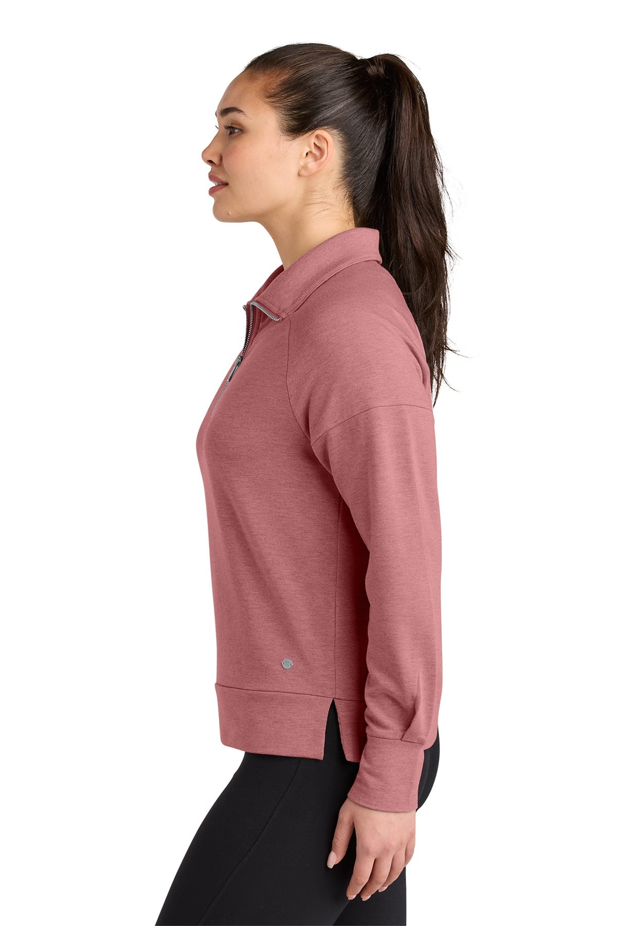 OGIO Womens Luuma Custom 1/2-Zips, Desert Pink