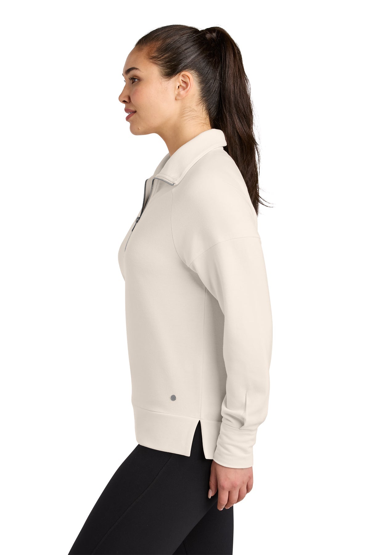 OGIO Womens Luuma Custom 1/2-Zips, Light Suede