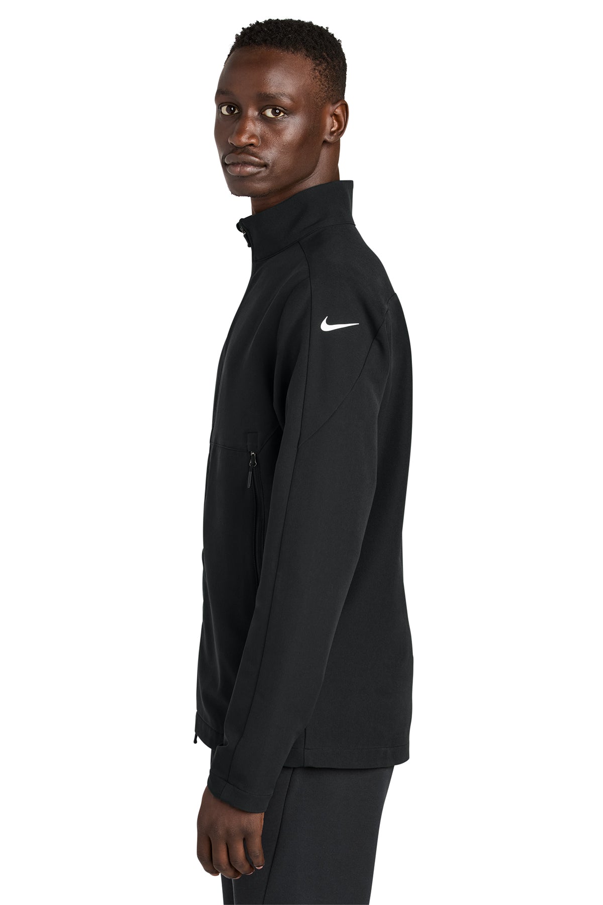 Nike Full-Zip Custom Soft Shell Jackets, Black [Soundhound AI]
