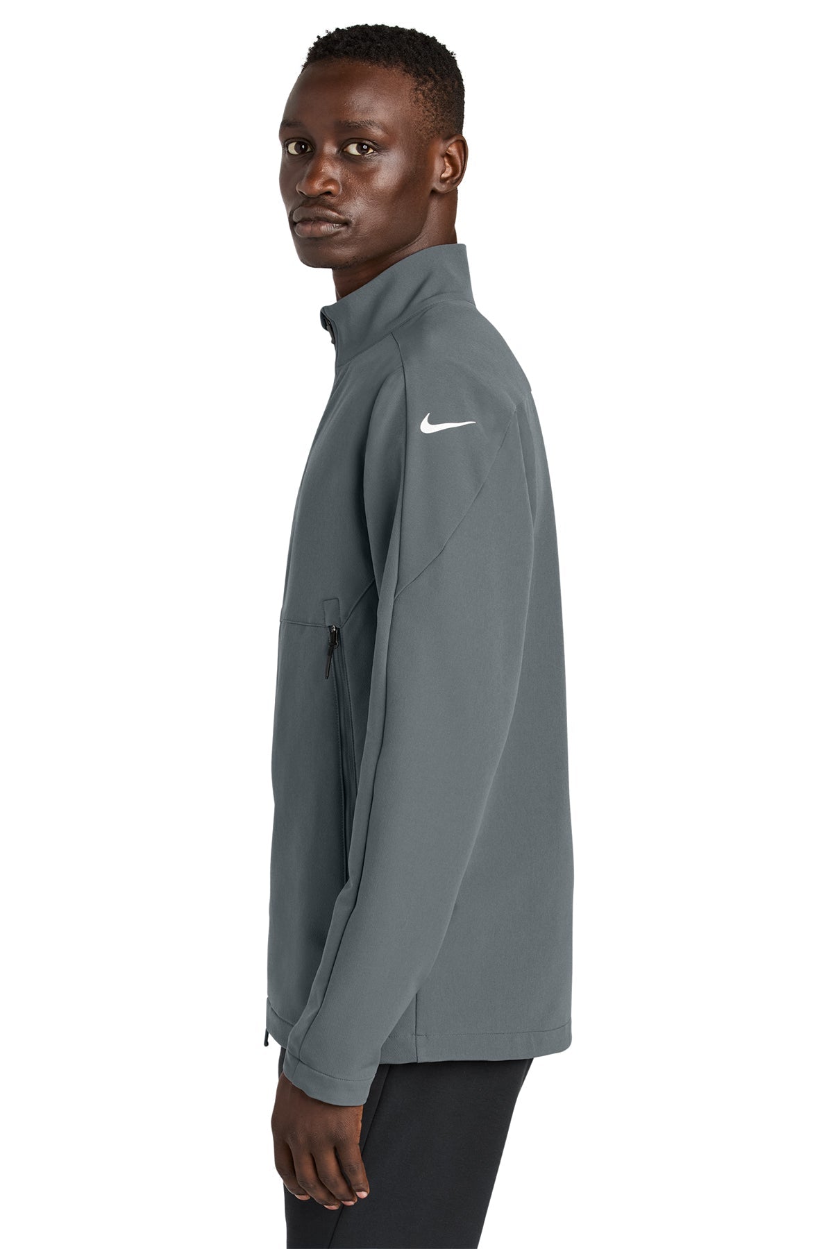 Nike Full-Zip Custom Soft Shell Jackets, Dark Grey [Tetralogicx]
