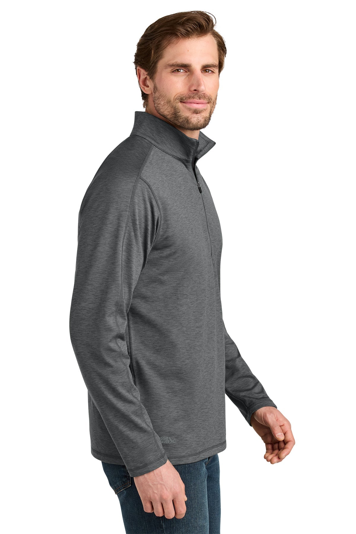 Eddie Bauer Adventurer Custom 1/4-Zips, Metal Grey Heather [Homie Real estate]