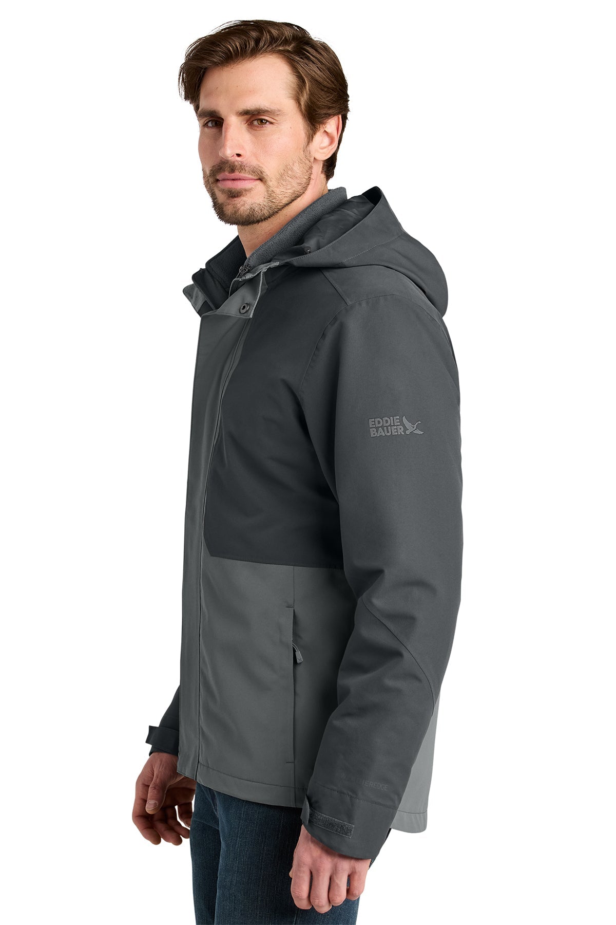 Eddie Bauer WeatherEdge Ridge Custom 3-in-1 Jackets, Grey Steel/ Metal Grey