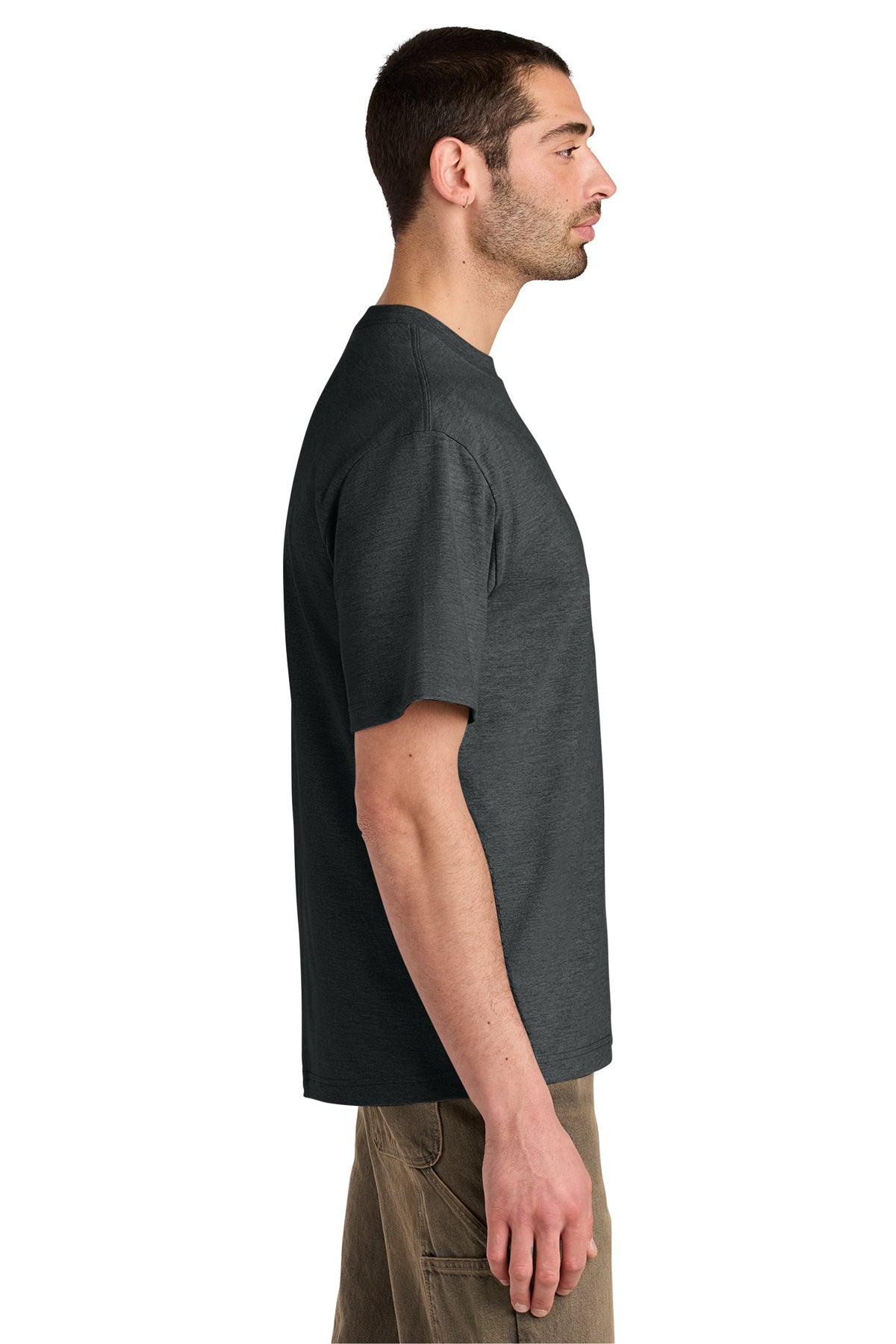 District Heavyweight Very Important Custom Tee's, Heathered Charcoal