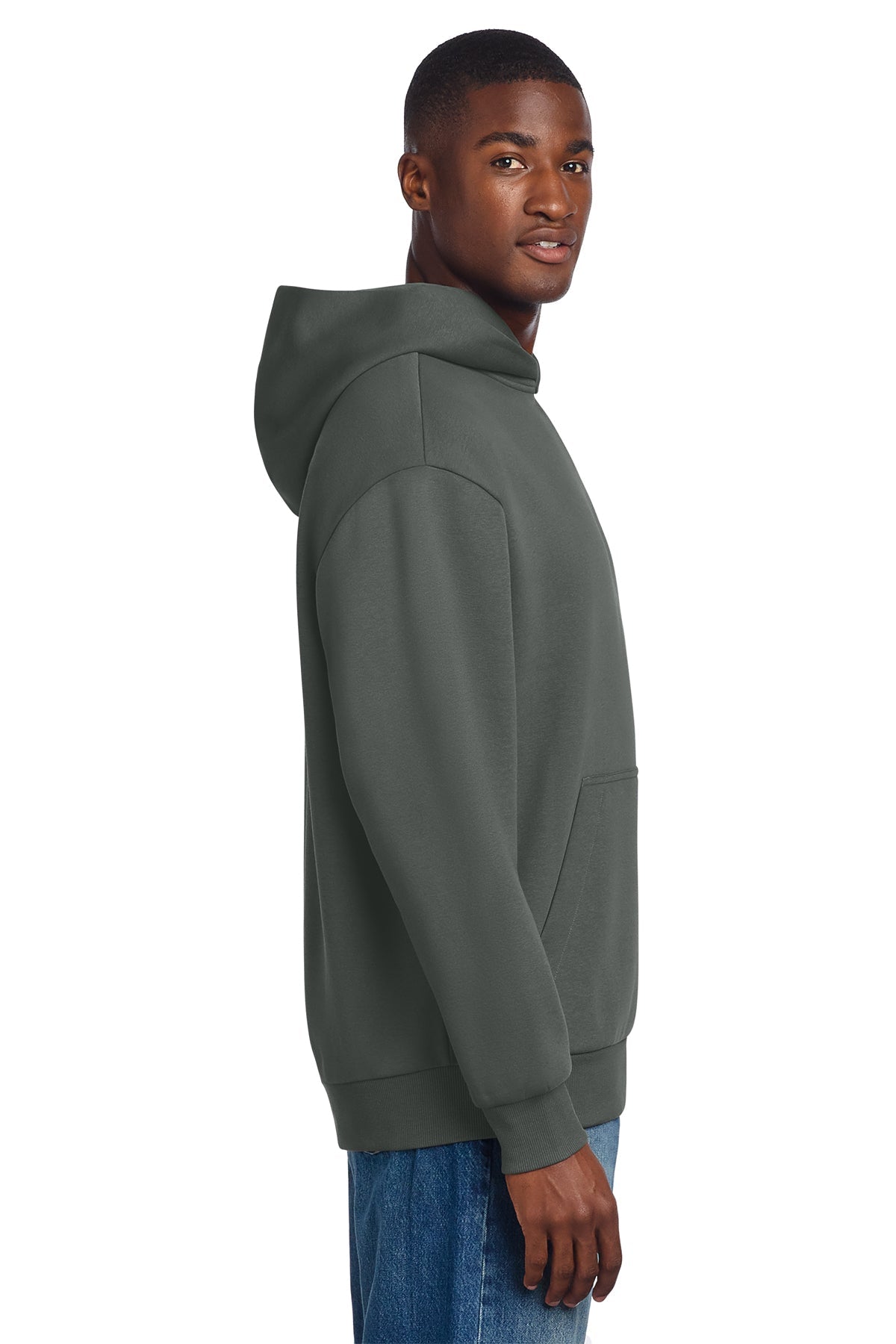 District V.I.T. Heavyweight Custom Fleece Hoodies, Deep Smoke